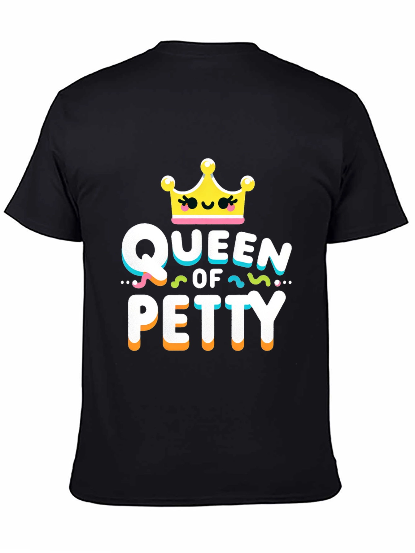 Black Queen of Petty Graphic T-Shirt view 4