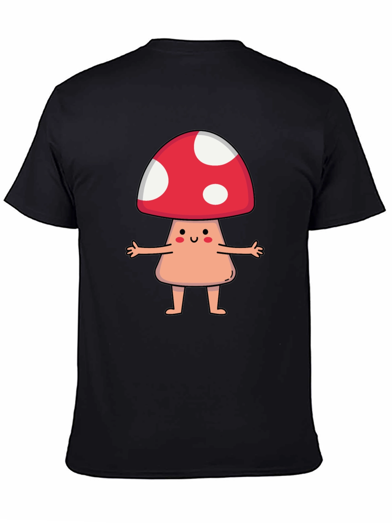Mushroom Character Graphic Tee - 4