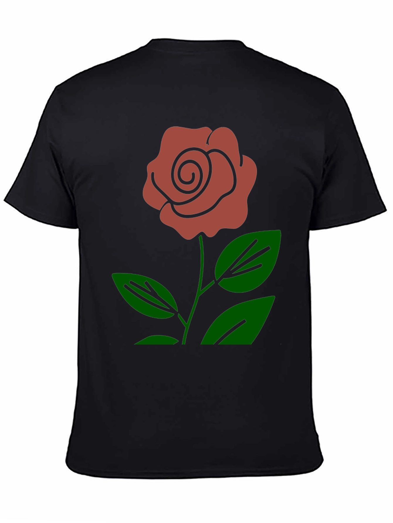 Black Rose Graphic Print T-Shirt view 4