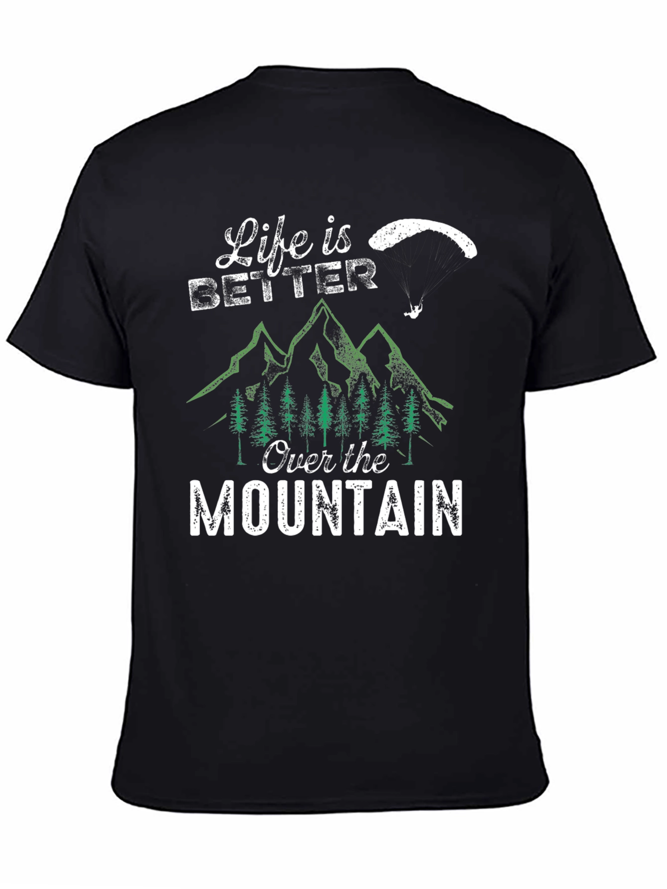 Black Life is Better Over the Mountain Graphic T-Shirt view 4