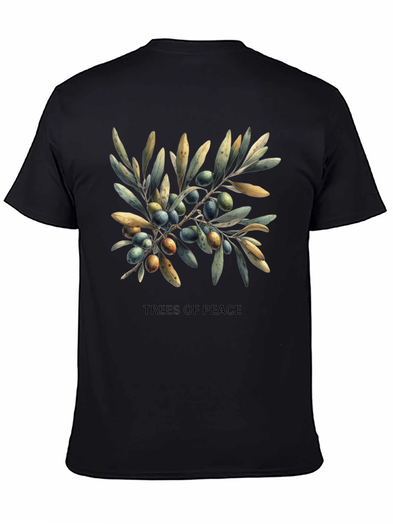 Black Trees of Peace Graphic Tee view 4