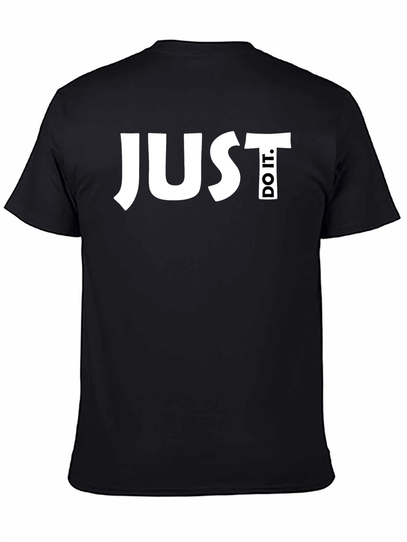 Black Just Do It Black Graphic Tee view 4
