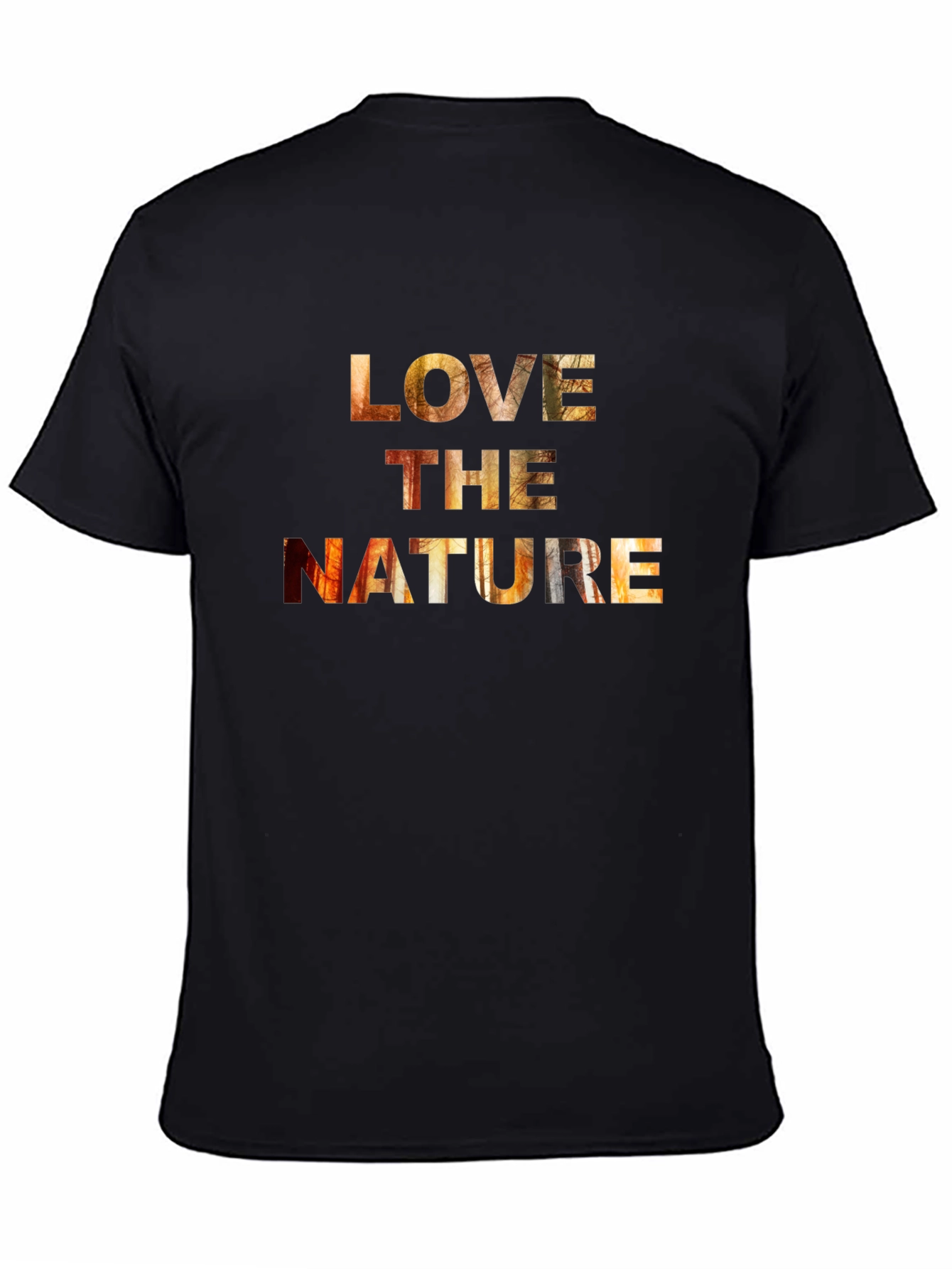 Black Love the Nature Black Graphic Tee view 4