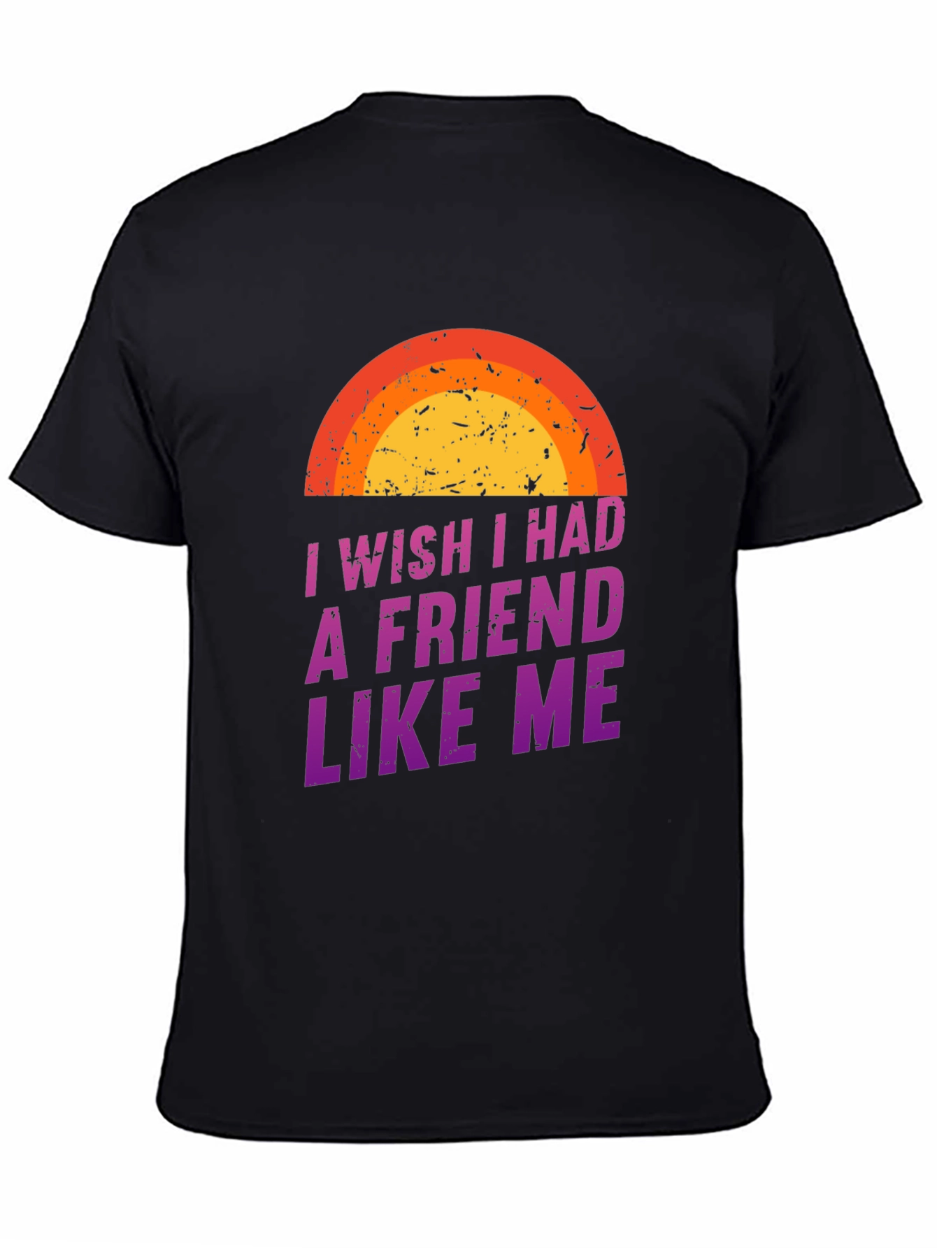 Black I Wish I Had A Friend Like Me Graphic Tee view 4