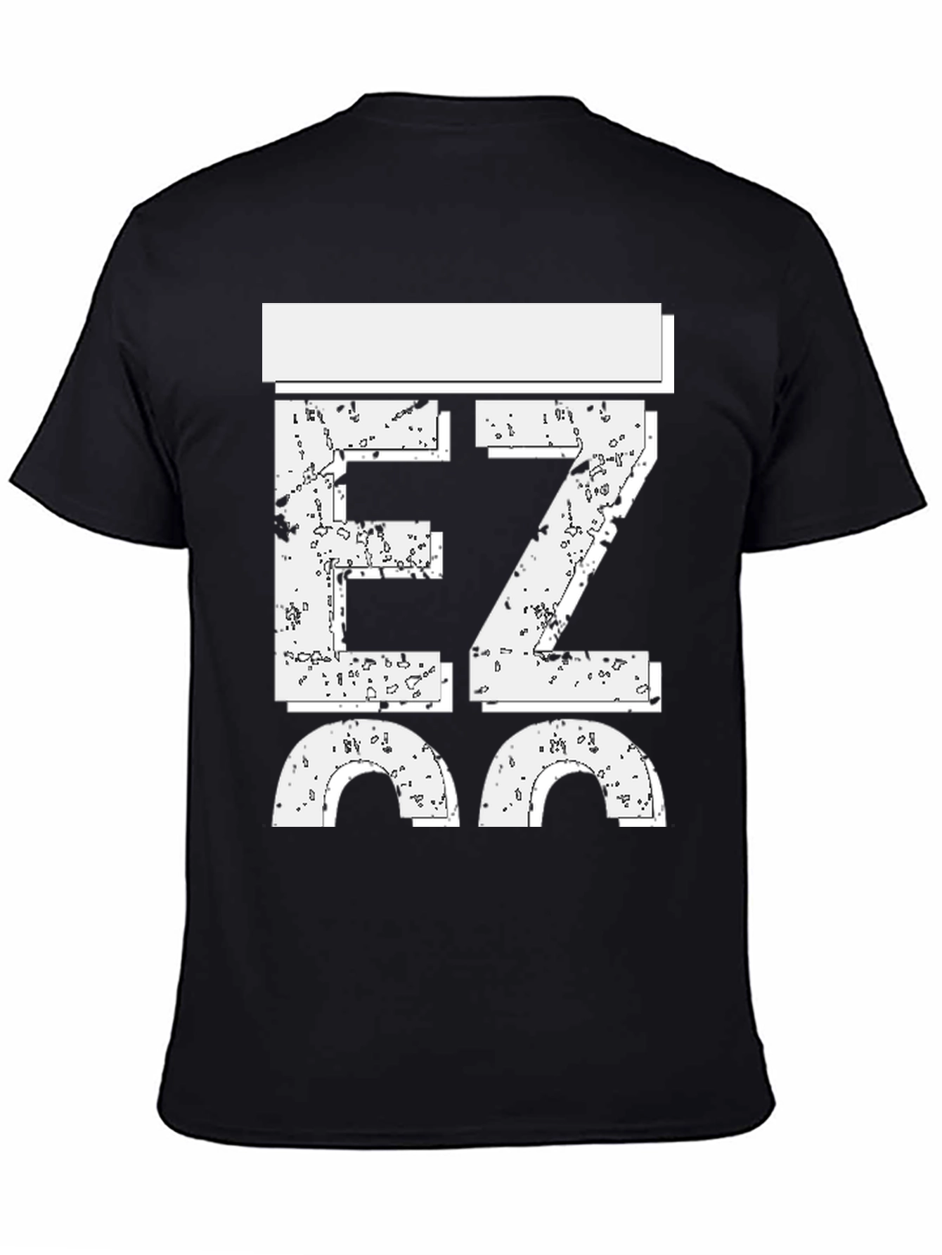 Black EZ GG Graphic T-Shirt - Black Casual Tee view 4