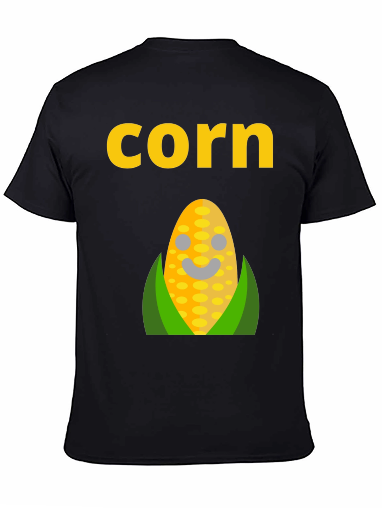 Black Corn Graphic Tee - Funny Food T-Shirt view 4
