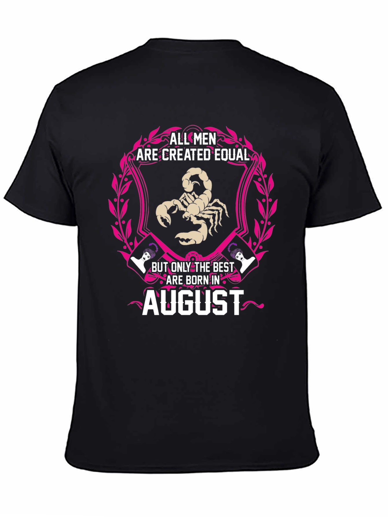 August Birthday Scorpion Men's Graphic Tee - 4