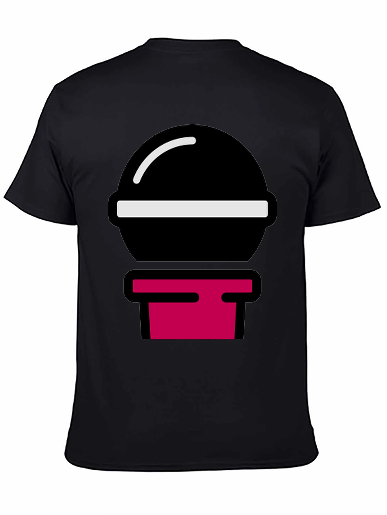 Black Modern Graphic Tee - Black Shirt with Bold Design view 4
