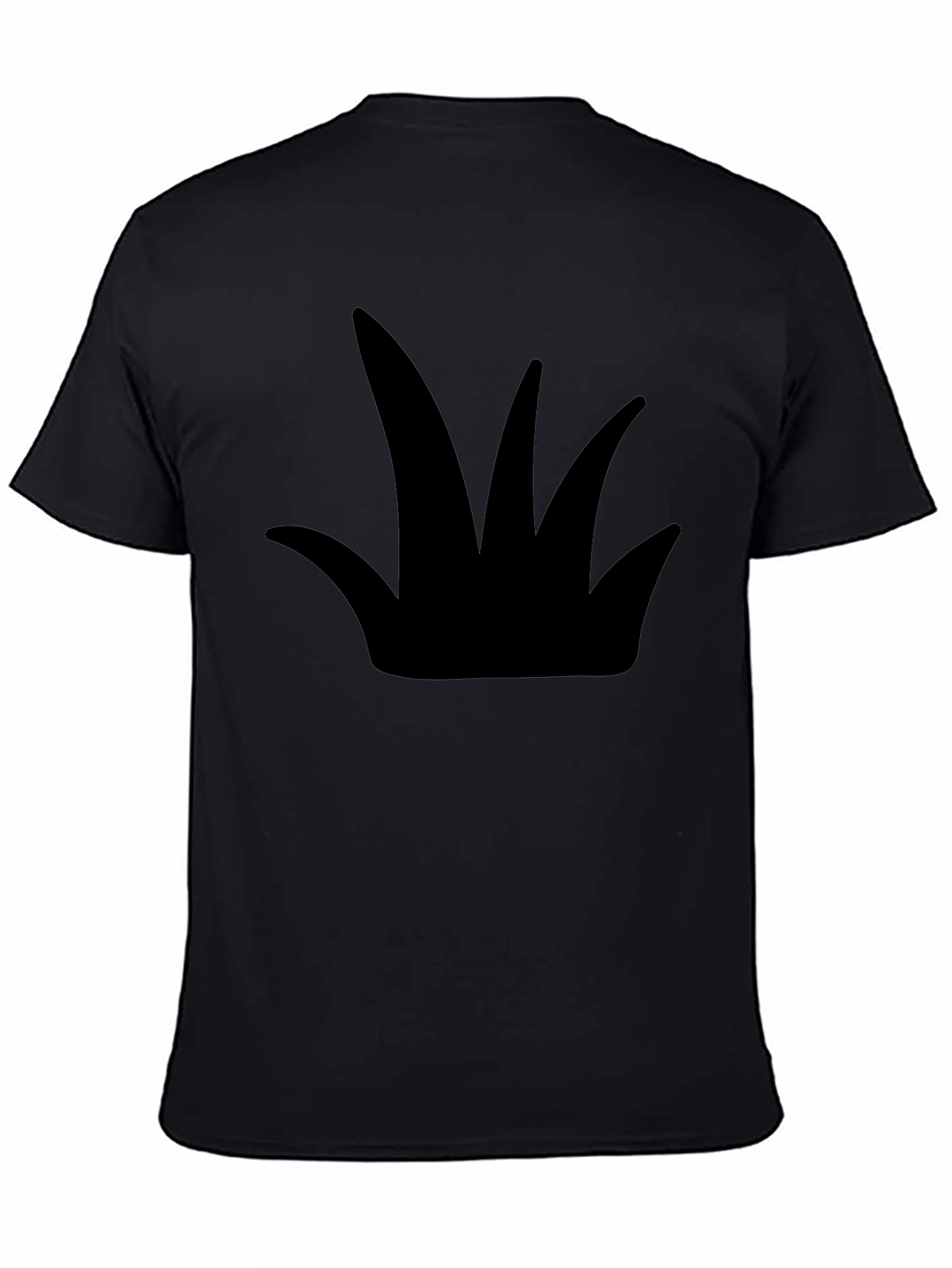 Black Bold Graphic Tee - Black Crown Design view 4