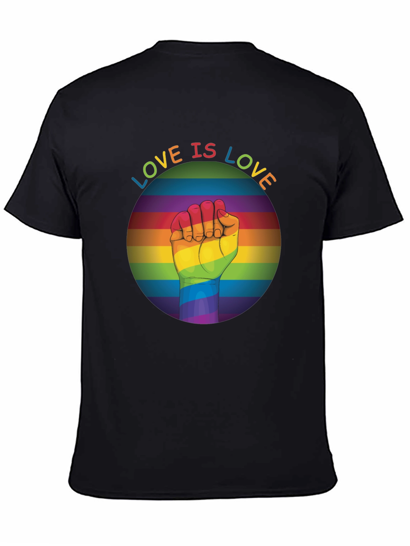 Black Love Is Love Pride T-Shirt view 4