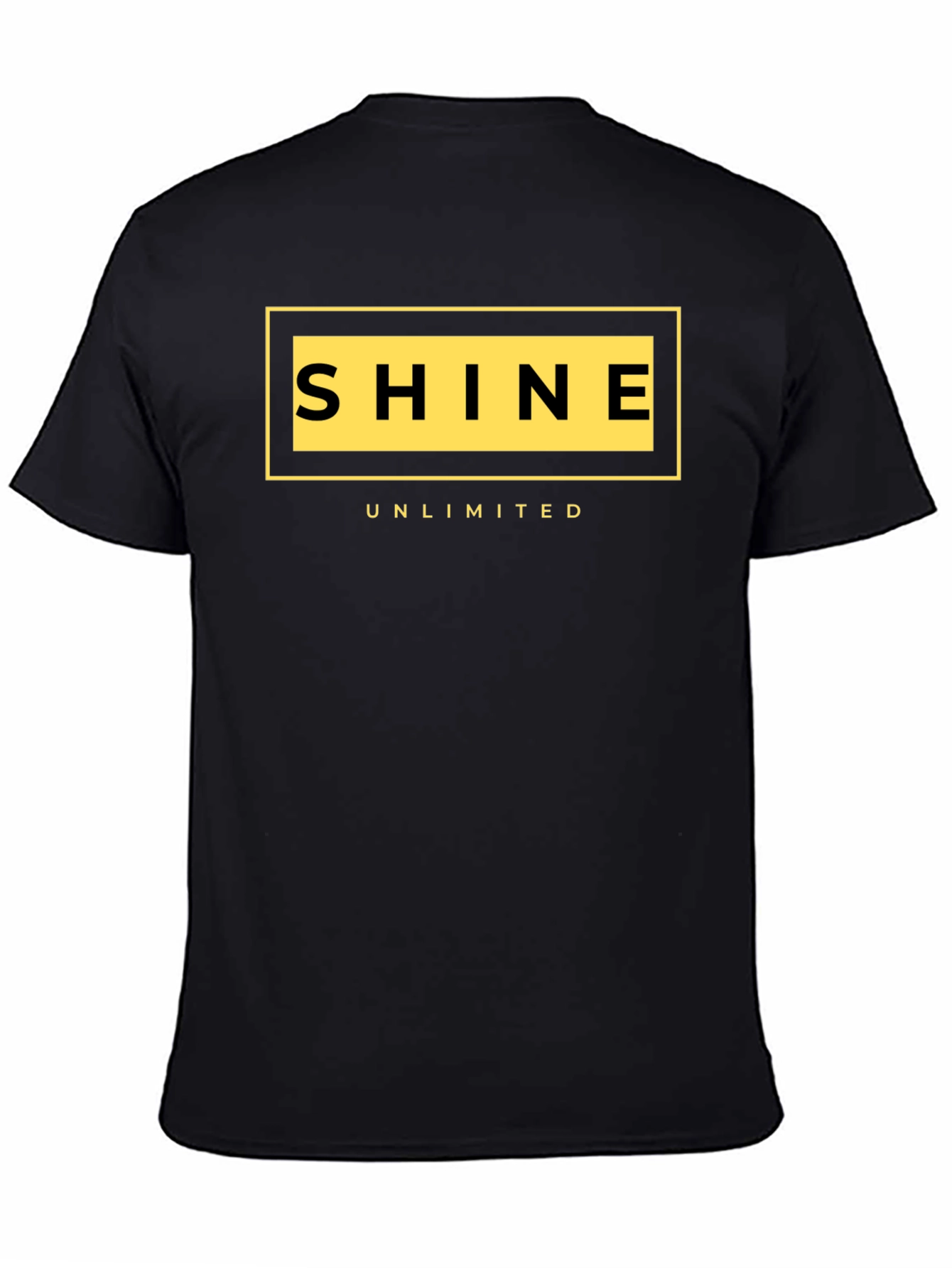 Black Shine Unlimited Black Graphic T-Shirt view 4