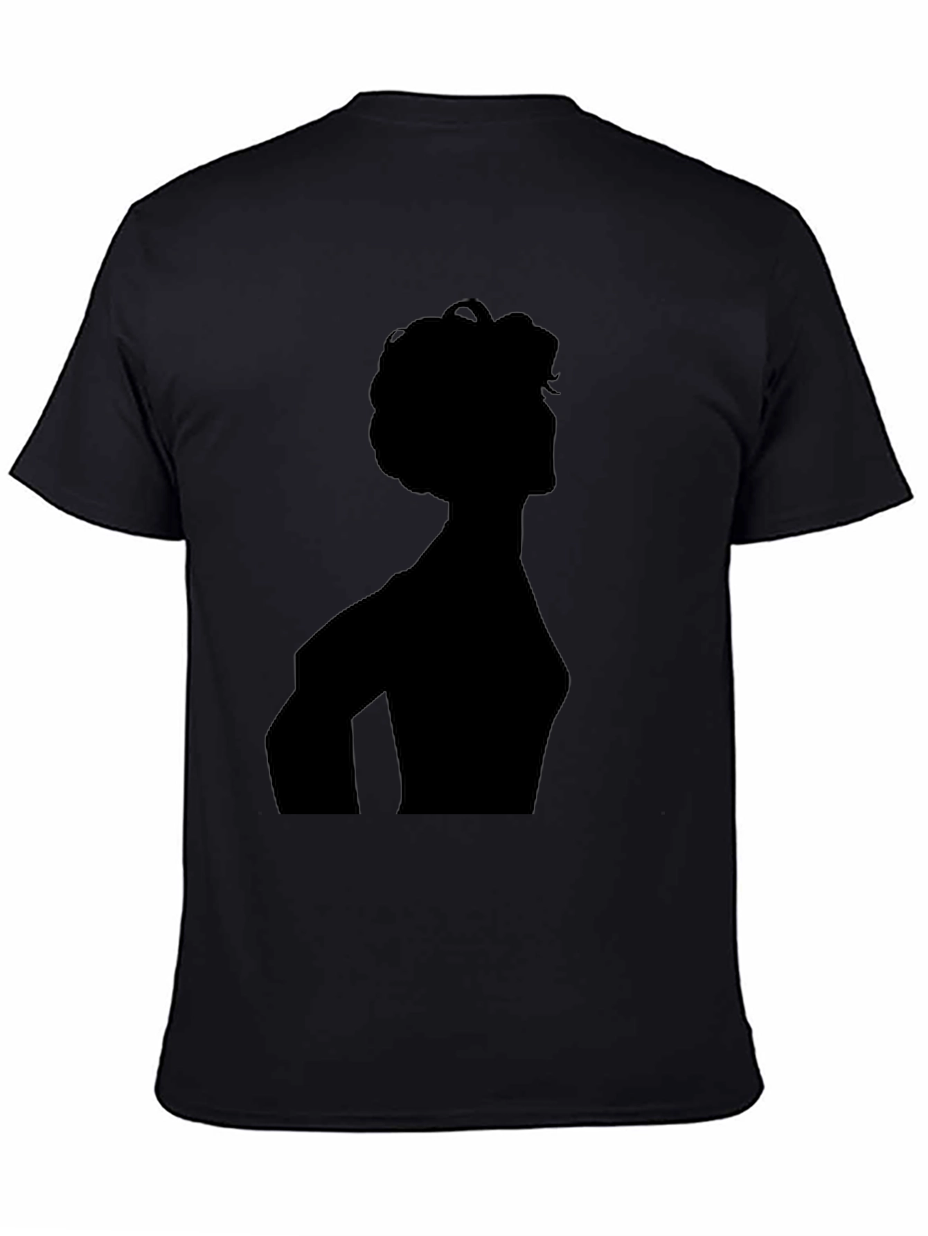 Black Silhouette Graphic Tee - Men's Black T-Shirt view 4