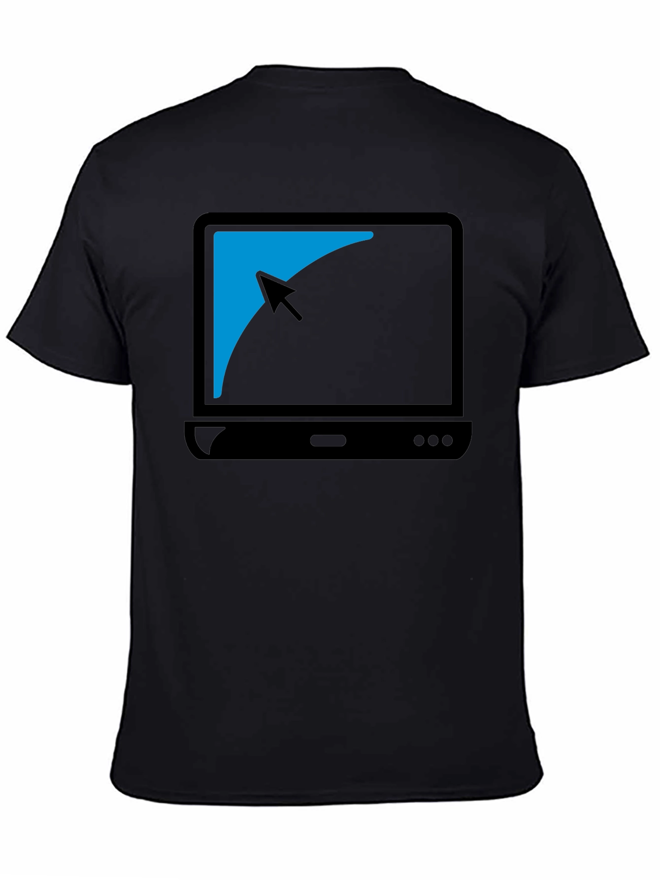 Black Black Laptop Graphic T-Shirt - Modern Style view 4