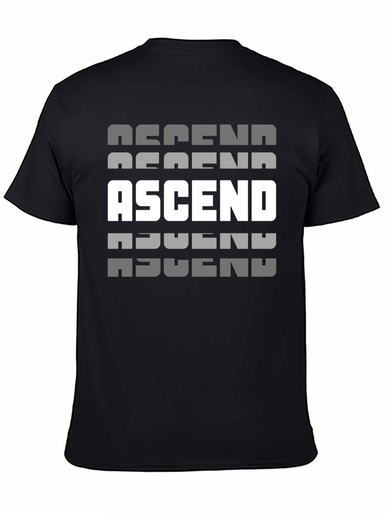 Black Ascend Graphic Print Black T-Shirt view 4