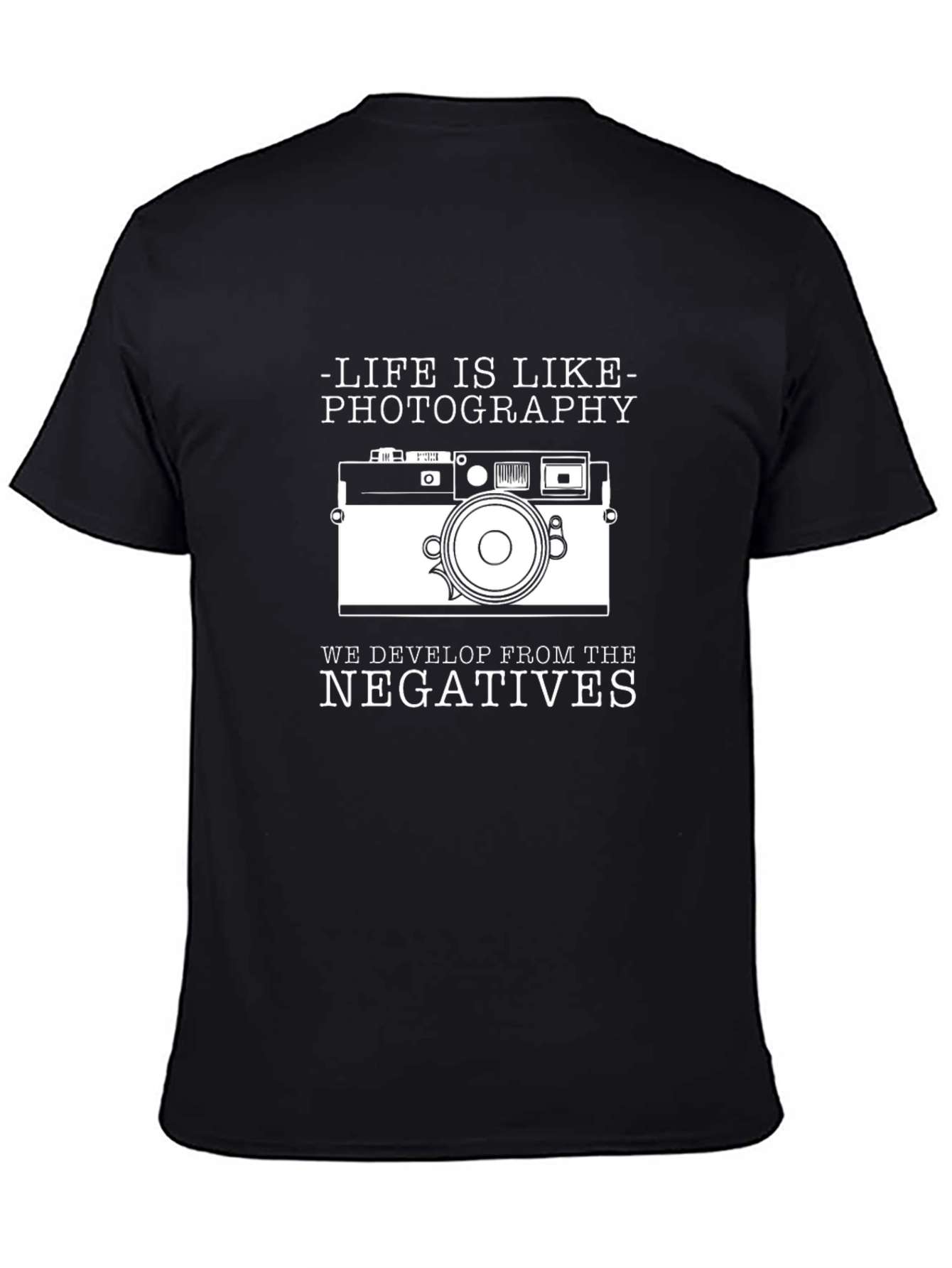 Black Life is Like Photography T-Shirt view 4