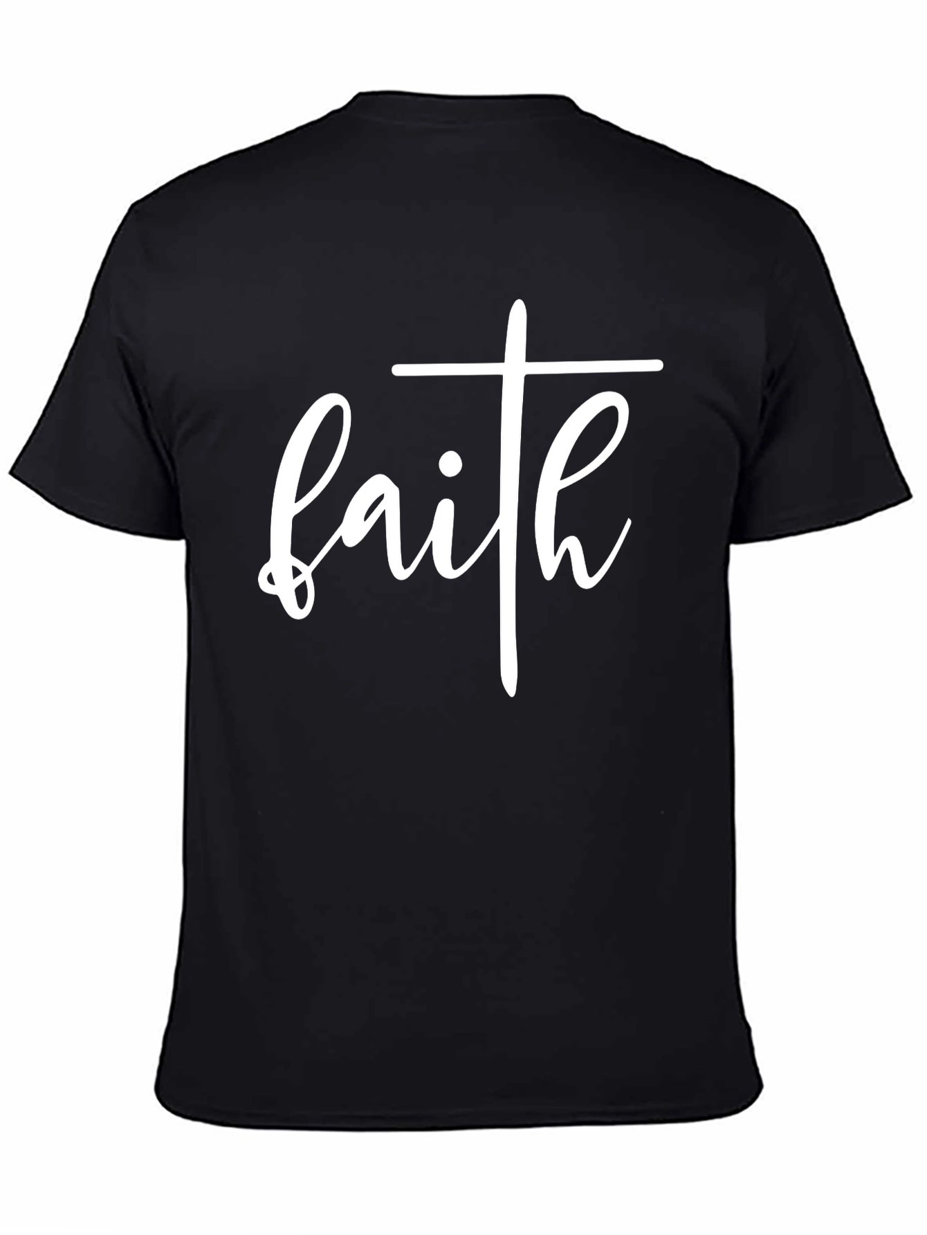 Black Faith Graphic Tee - Black Christian T-Shirt view 4