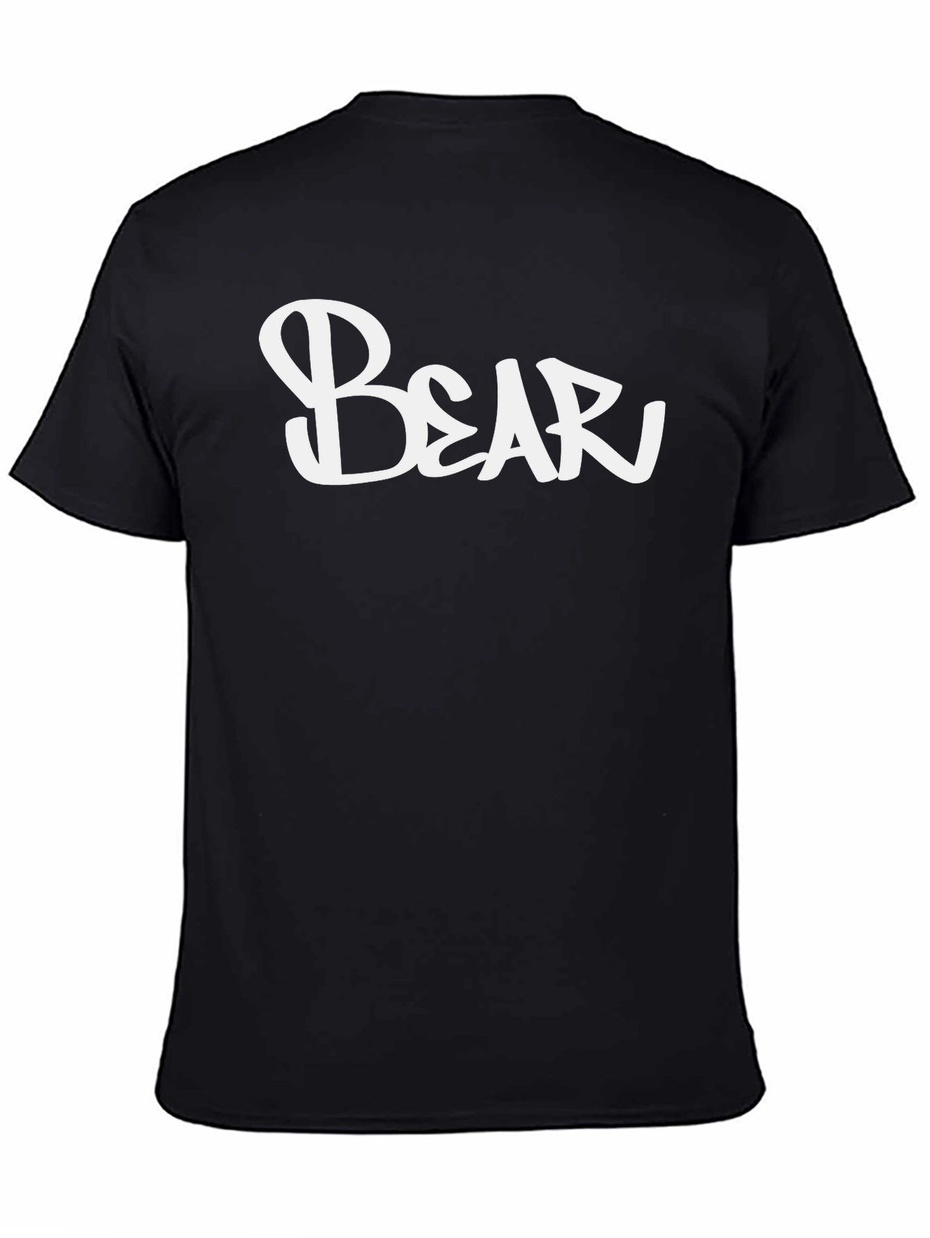 Black Bear Graphic Tee - Men's Black Short Sleeve T-Shirt view 4