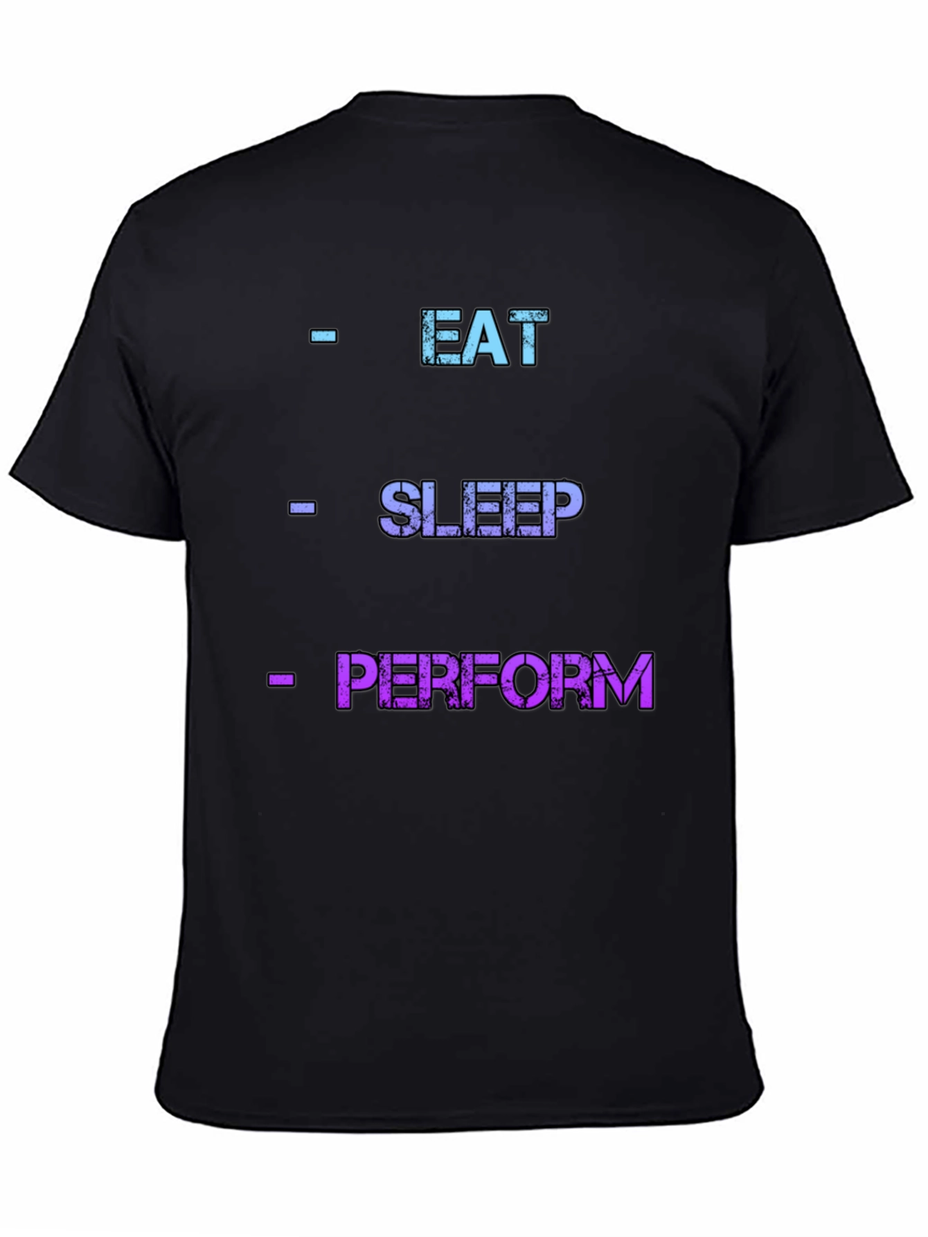 Black Eat Sleep Perform Graphic Tee view 4
