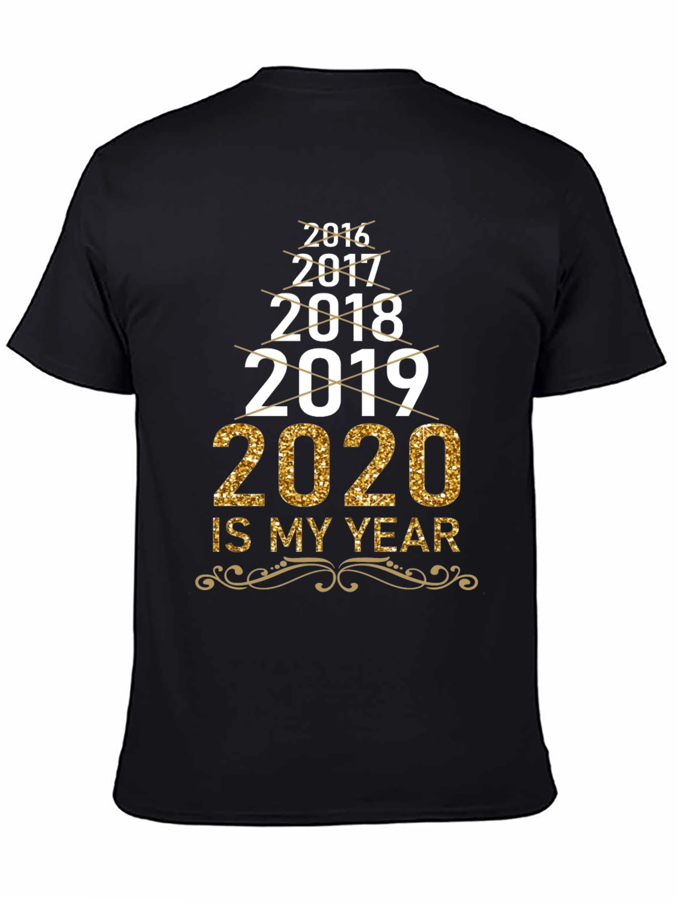 Black 2020 Is My Year T-Shirt view 4