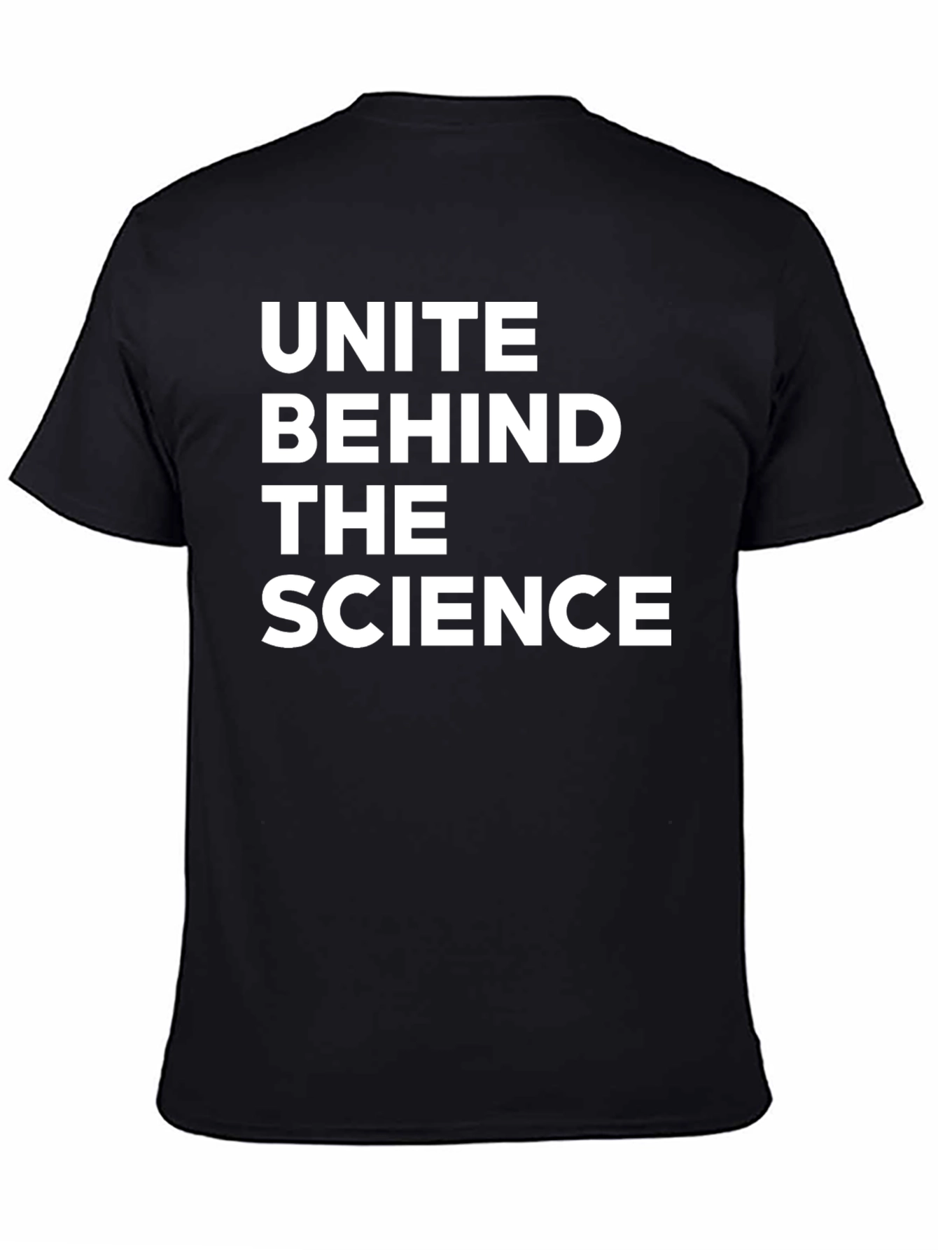 Black Unite Behind The Science Graphic Tee view 4