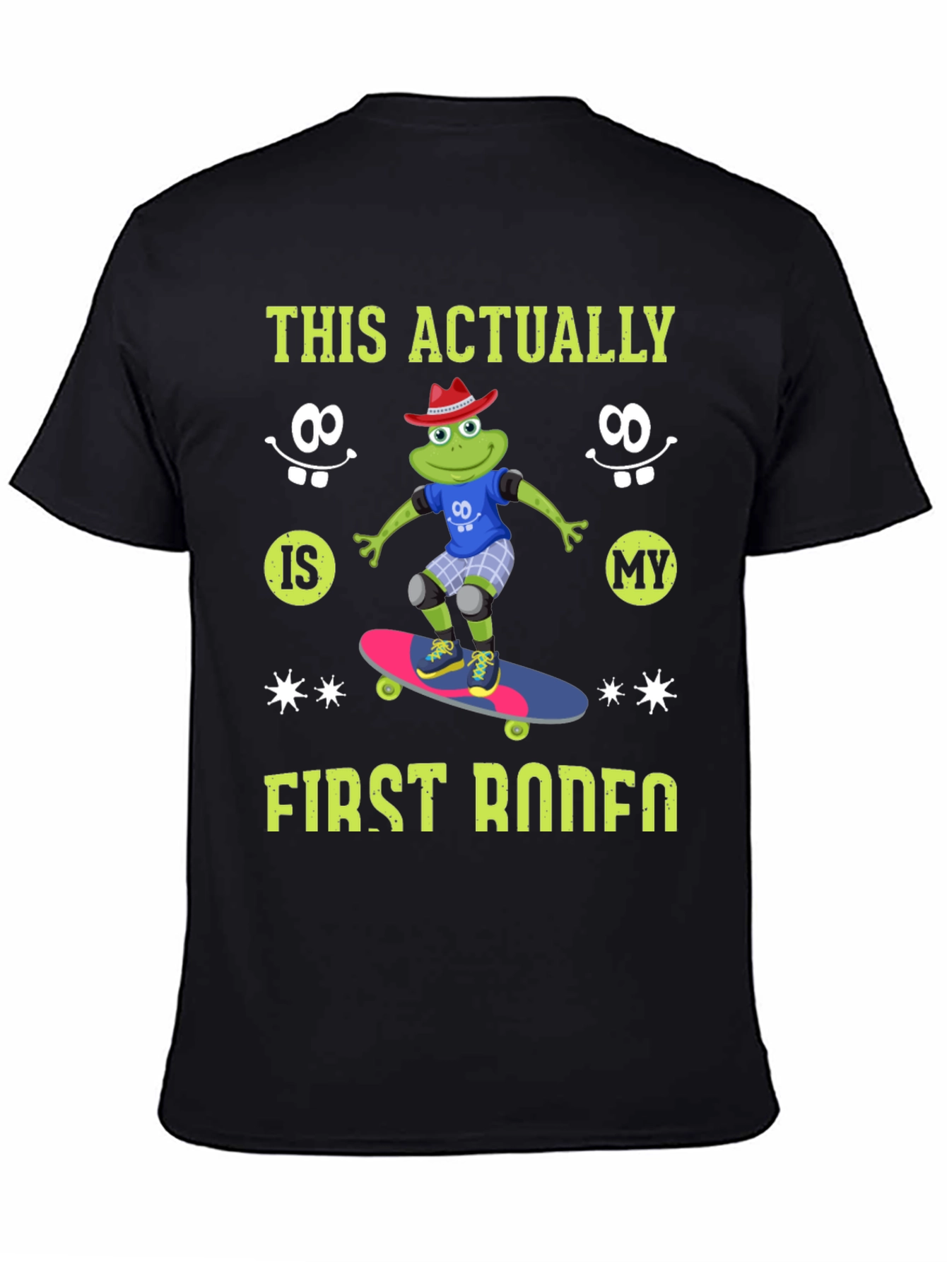 Black Frog Skateboarder T-Shirt - First Rodeo view 4