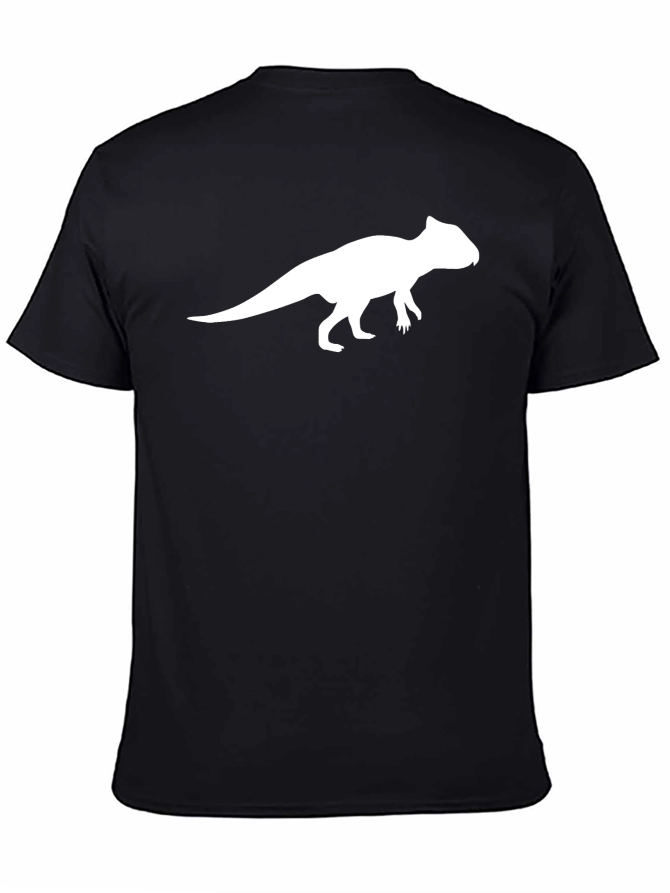 Black Dinosaur Graphic T-Shirt - Stylish Black Tee view 4