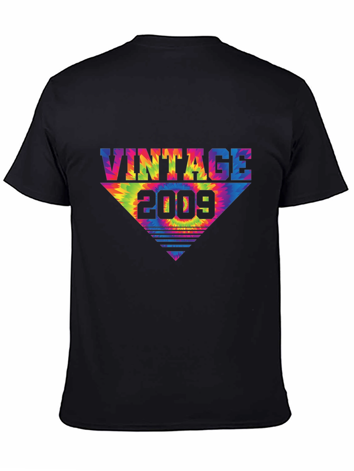 Black Vintage 2009 Tie Dye T-Shirt view 4