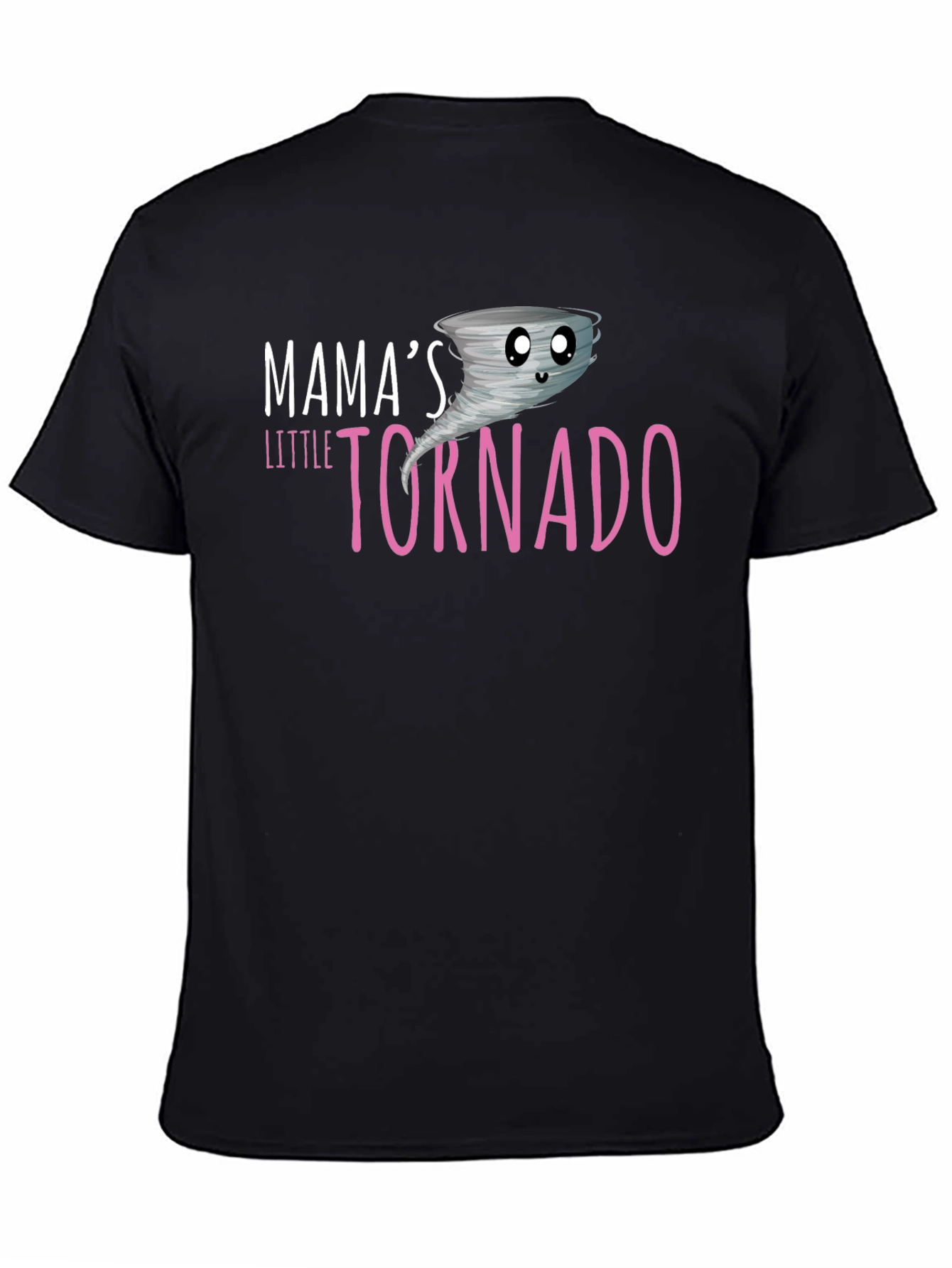 Black Mama's Little Tornado Black T-Shirt view 4