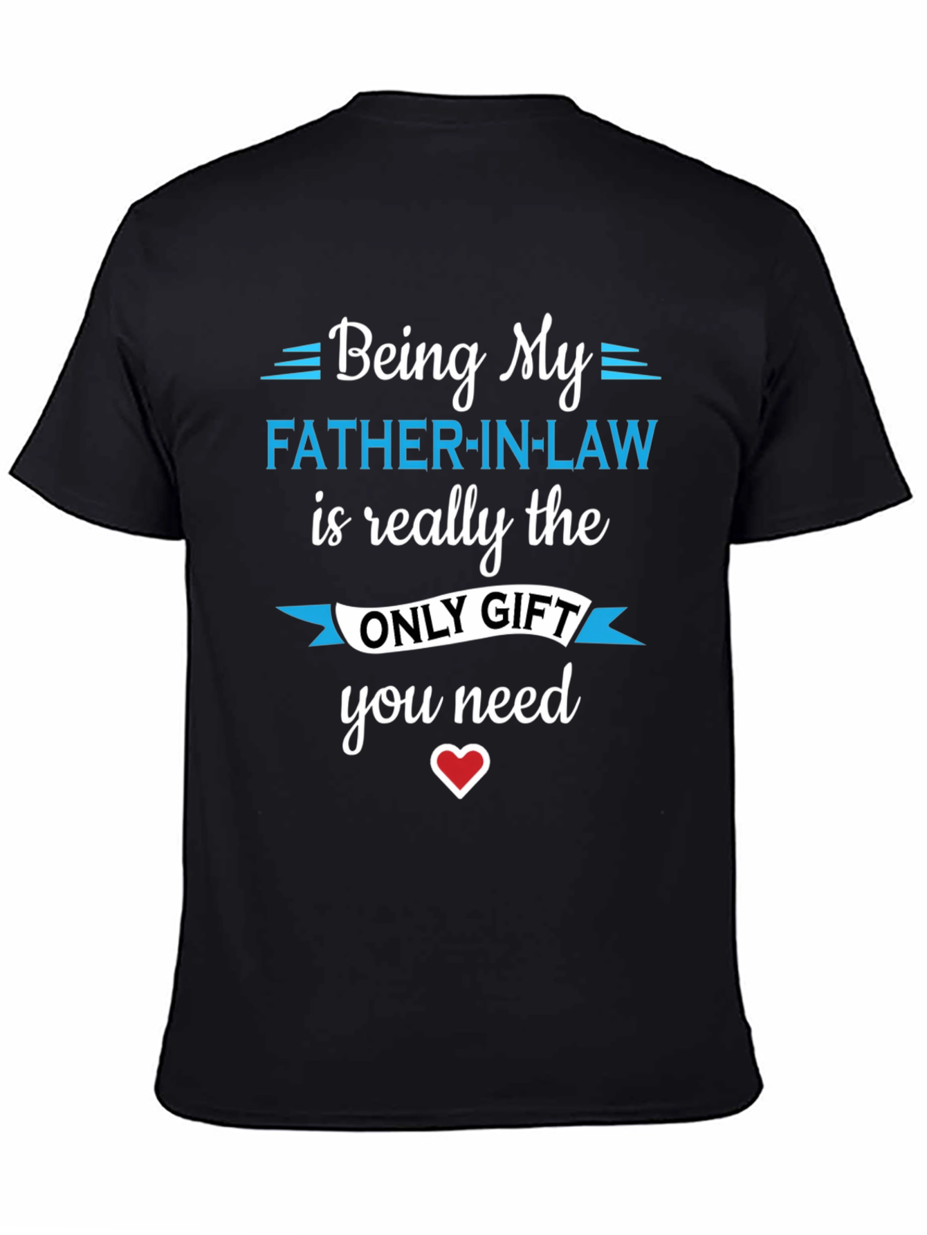 Black Father-in-Law Gift T-Shirt - Funny Present for Dad view 4