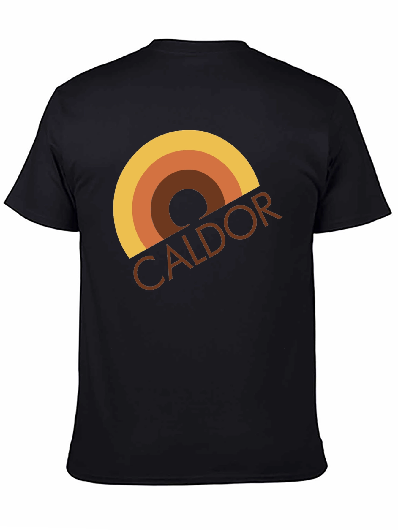 Black Retro Caldor Style T-Shirt view 4