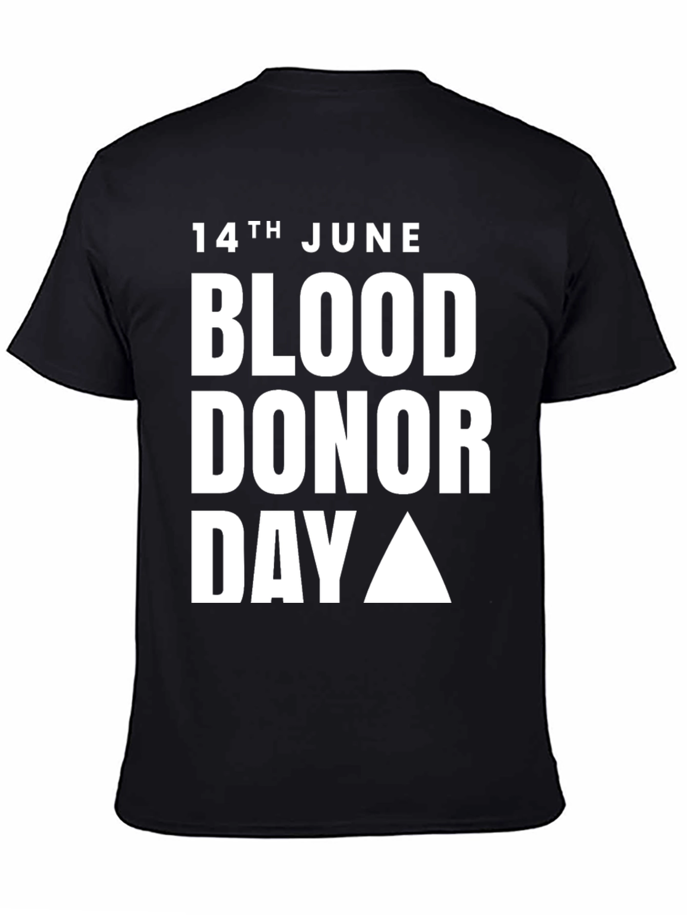 Black Blood Donor Day T-Shirt - 14th June view 4