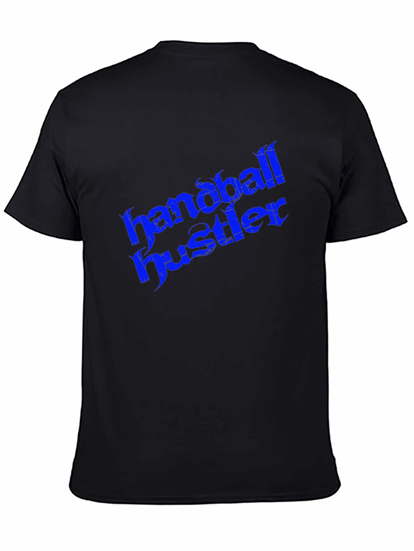 Black Handball Hustler Graphic Tee - Bold Streetwear Style view 4