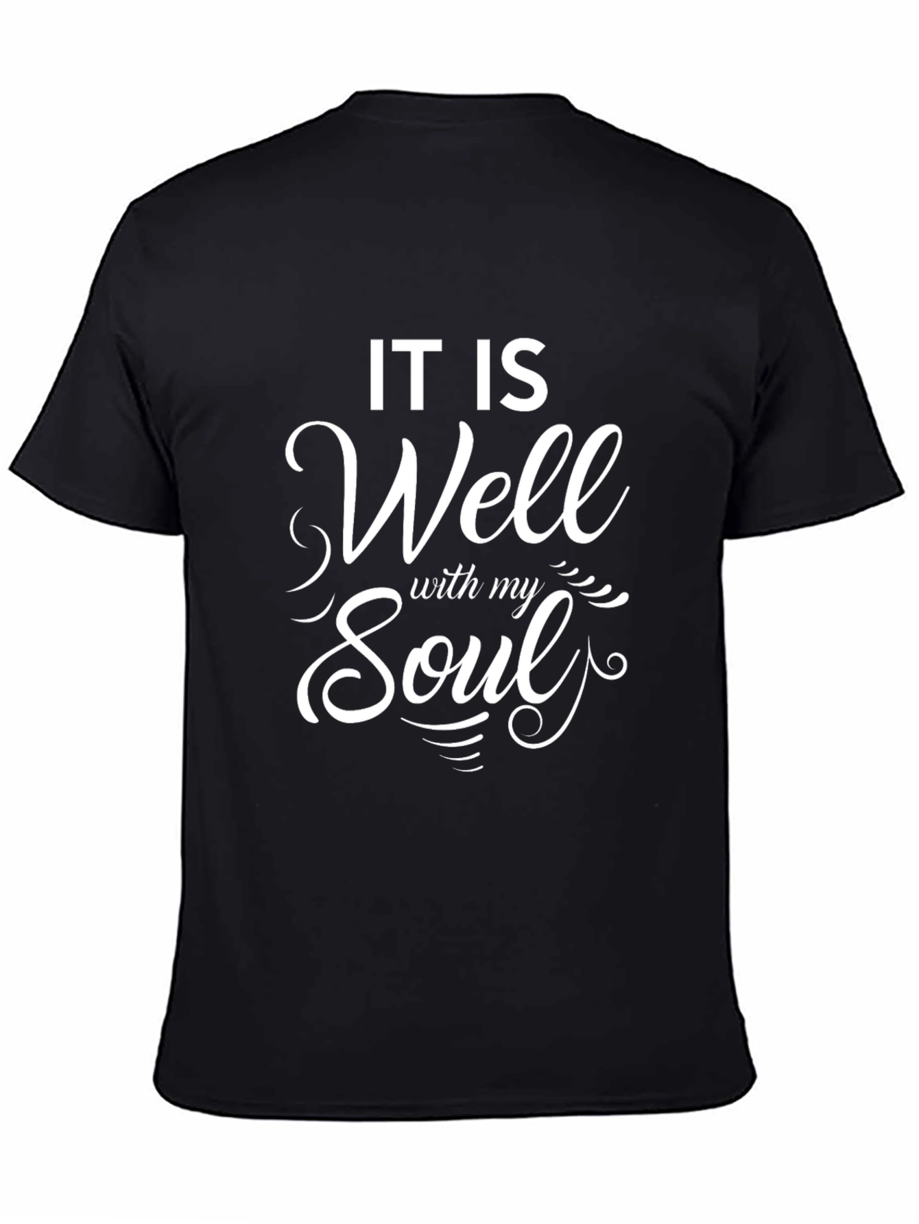 Black It Is Well With My Soul Graphic Tee view 4