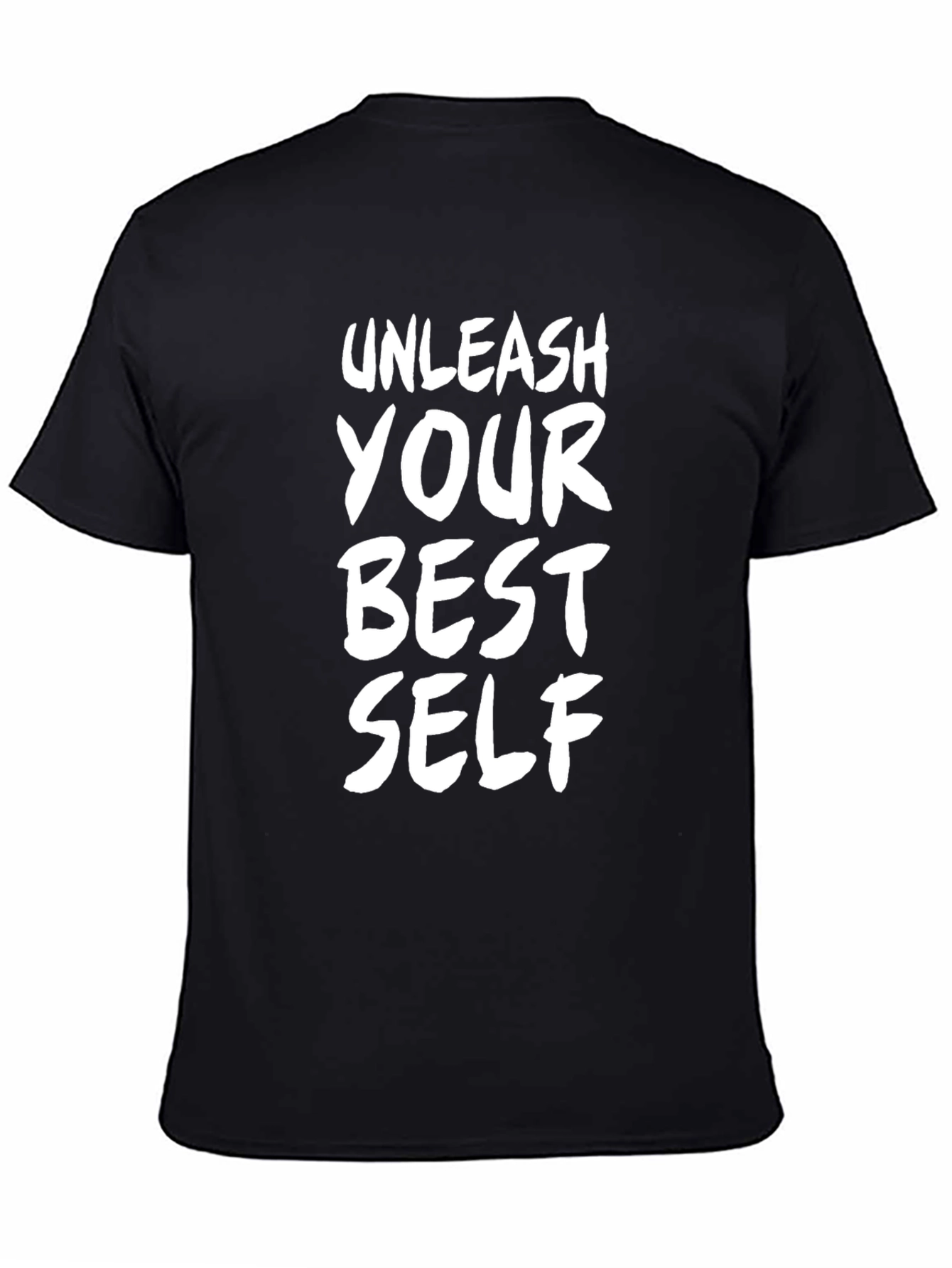 Black Unleash Your Best Self Graphic Tee - Black view 4