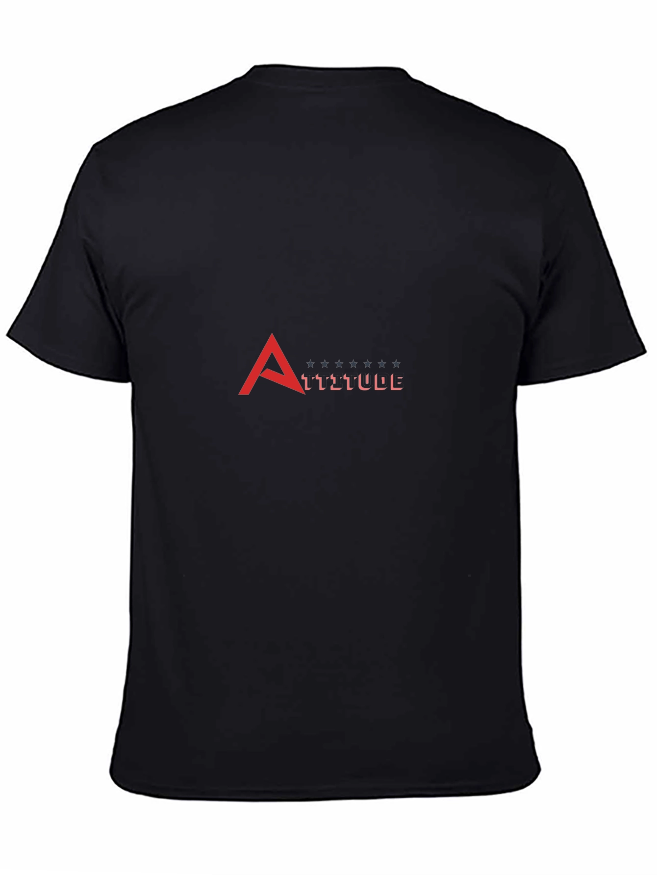 Black Stylish Black Attitude Graphic Tee view 4