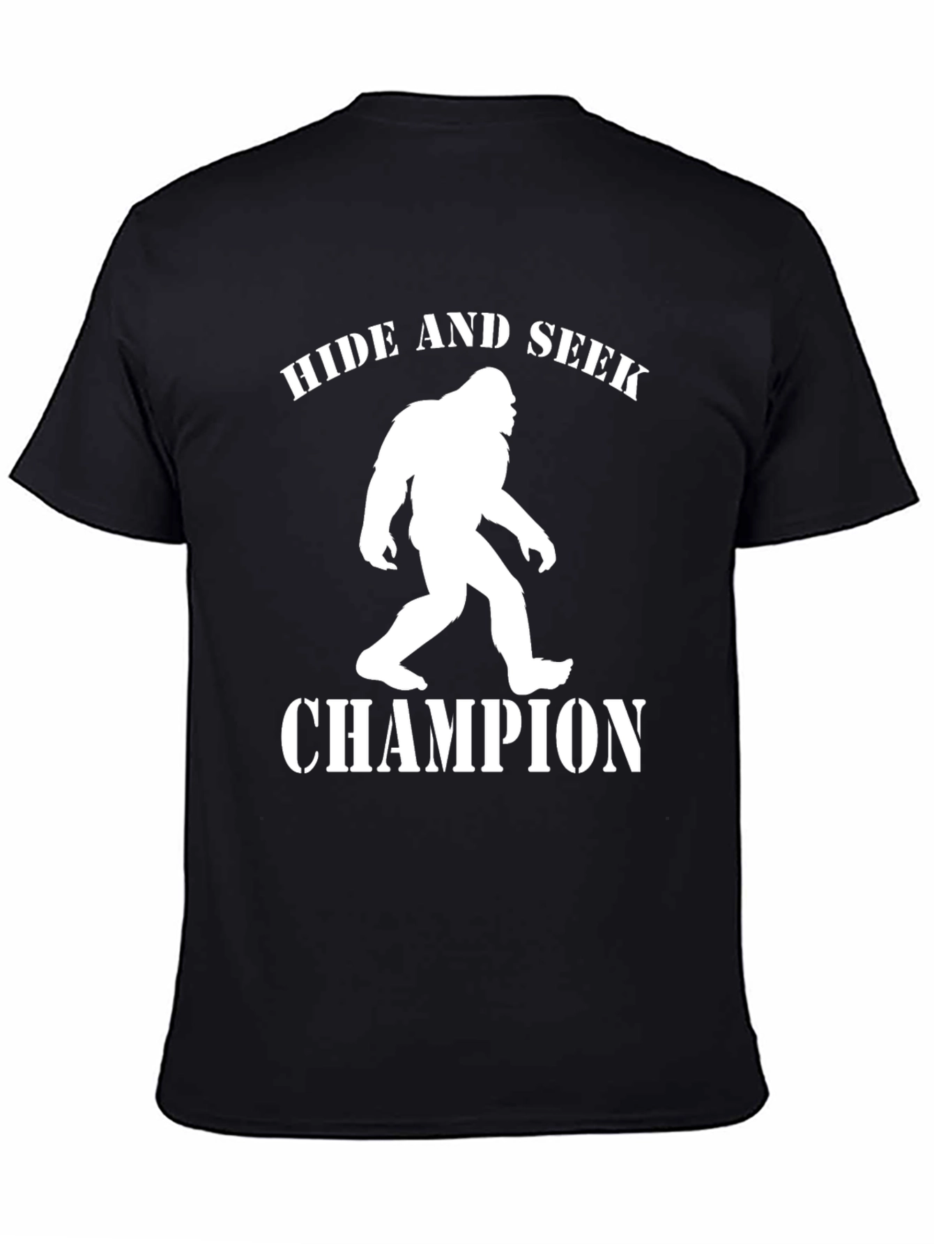 Black Hide and Seek Champion T-Shirt view 4