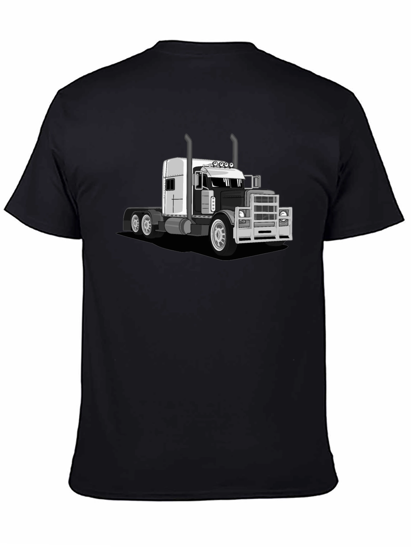 Black Truck Graphic T-Shirt - Black view 4
