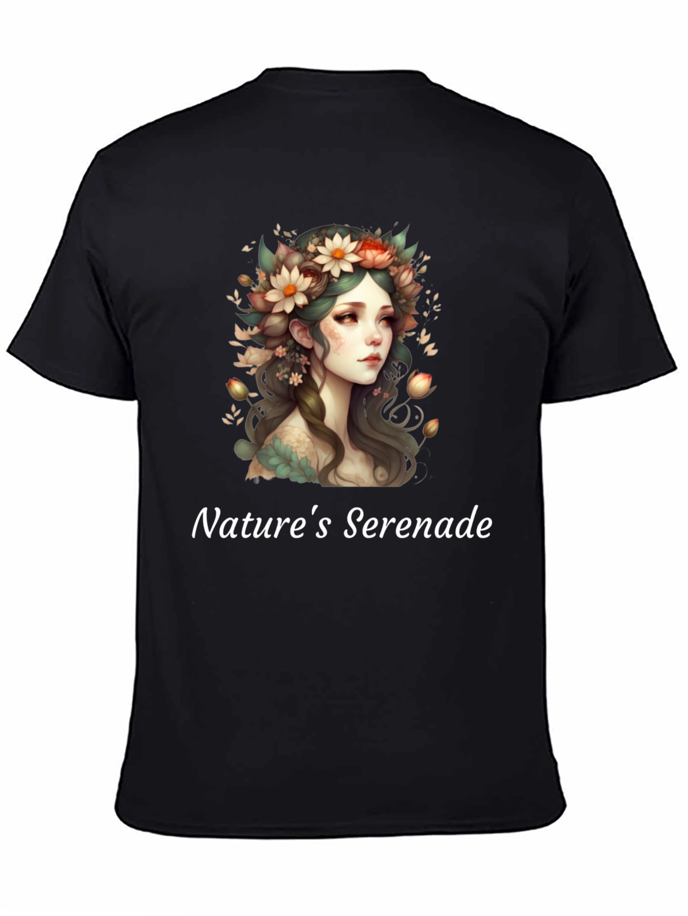 Black Nature's Serenade Graphic T-Shirt view 4