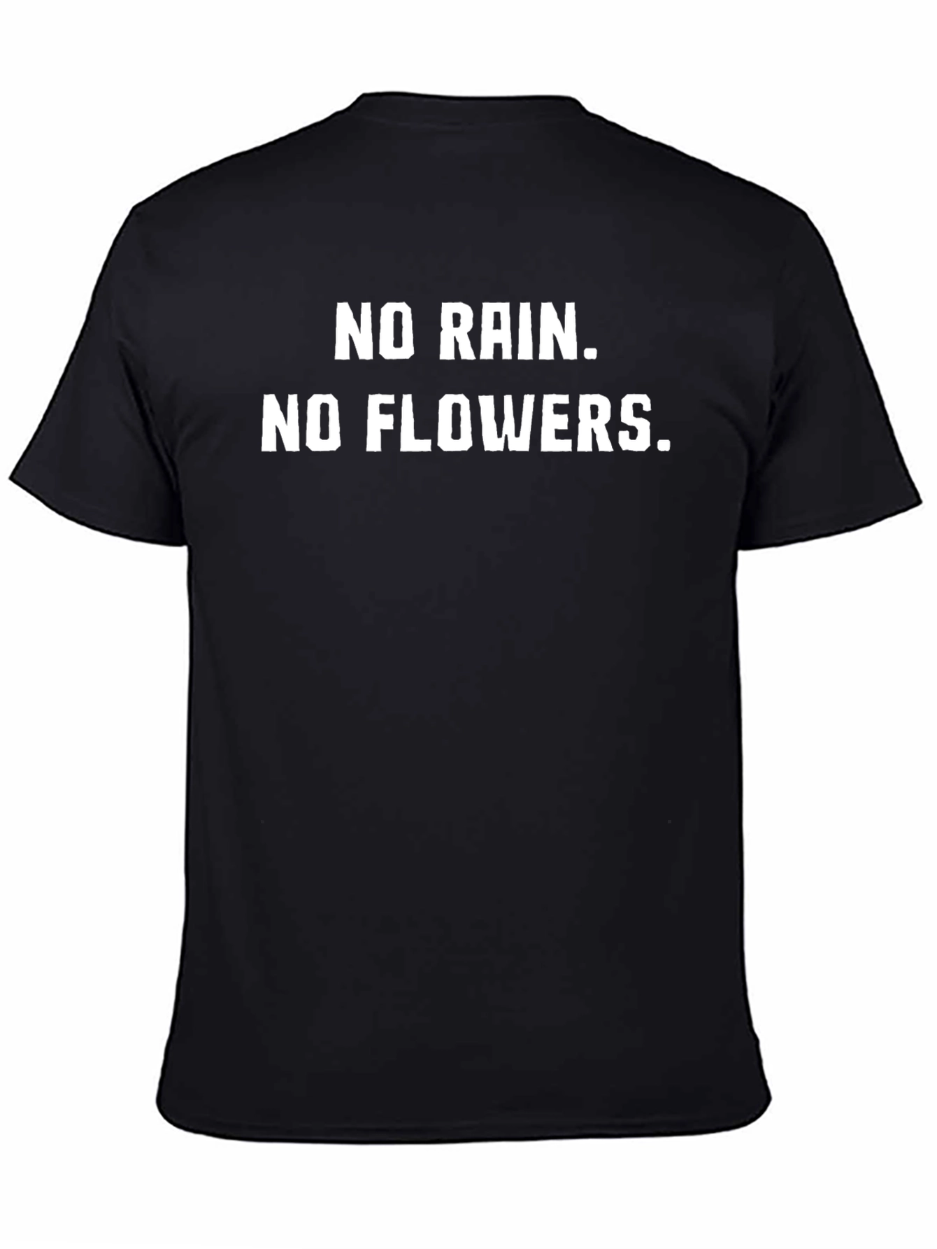 Black No Rain No Flowers Graphic Tee - Black view 4