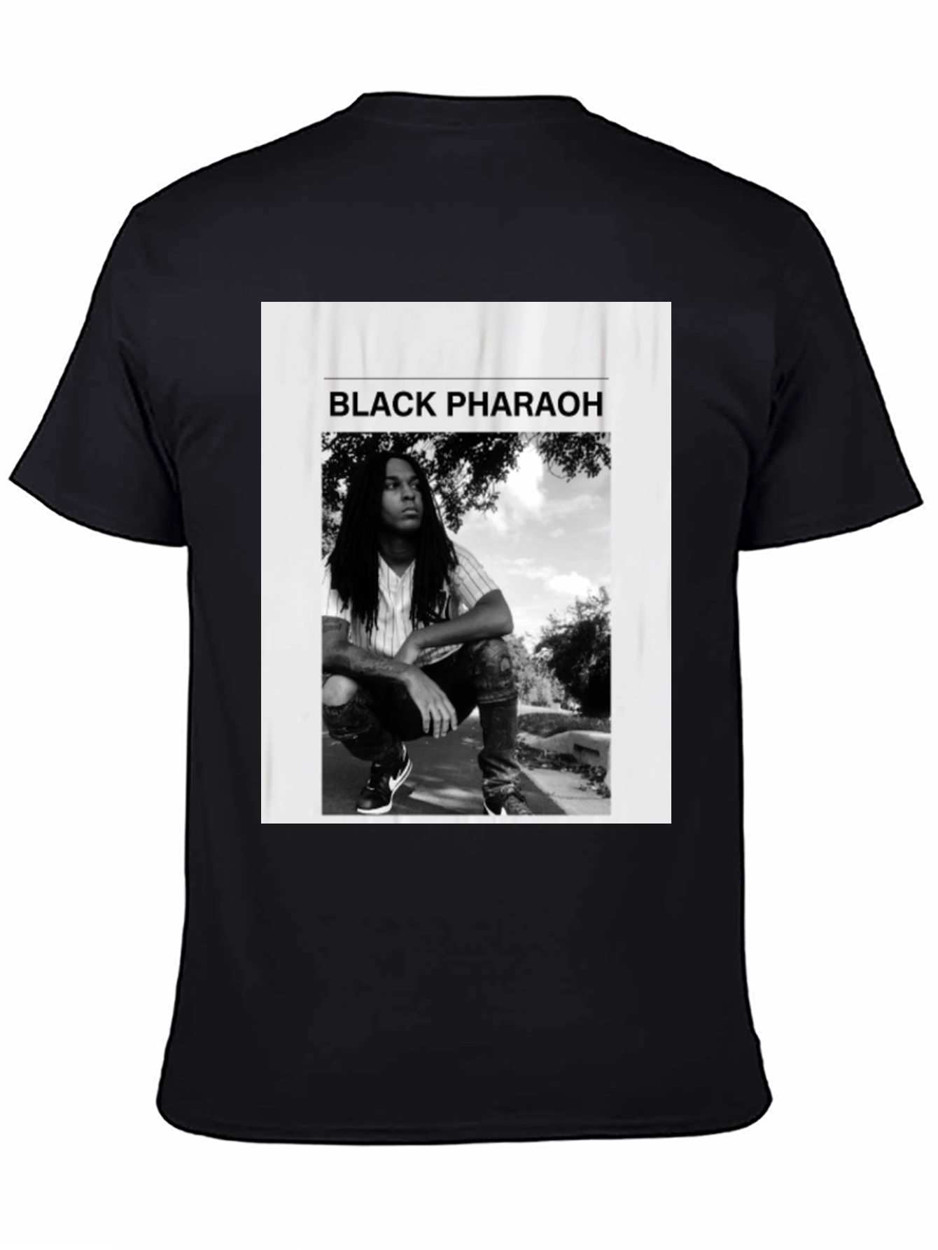 Black Black Pharaoh Graphic Tee - Unisex Soft Cotton T-Shirt view 4