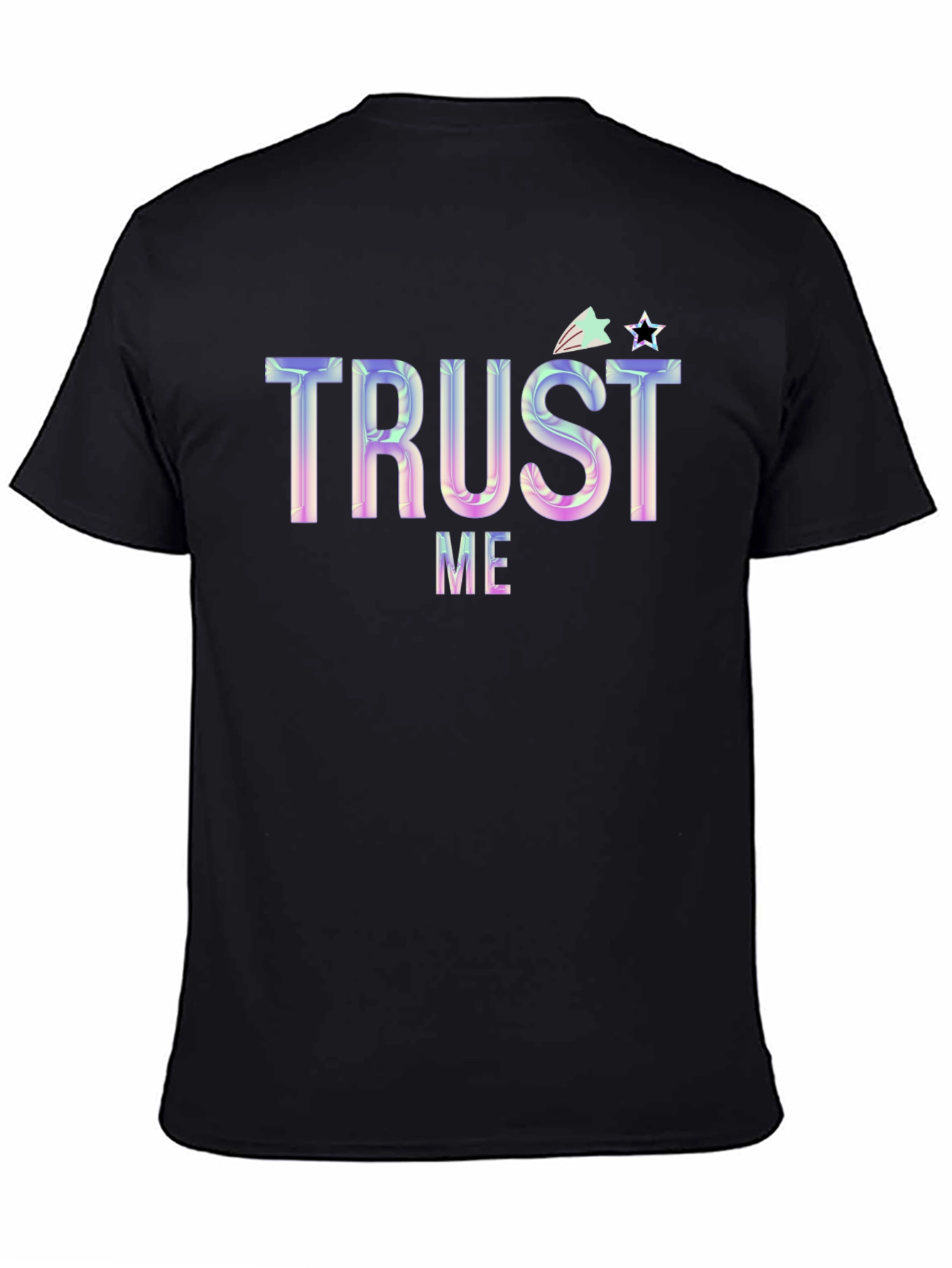 Black Trust Me Graphic Tee - Trendy Unisex T-Shirt view 4