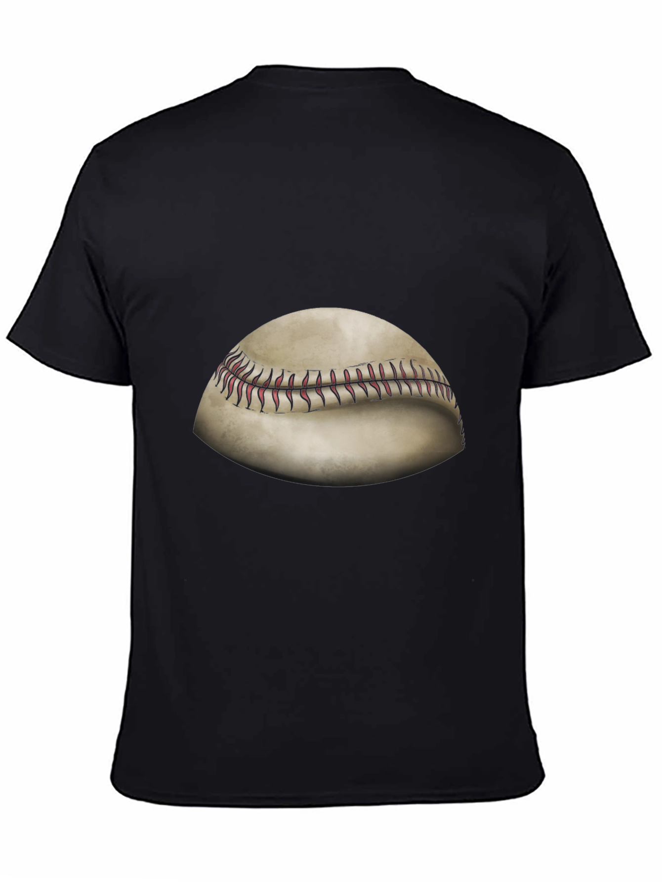 Black Baseball Graphic Tee - Classic Sportswear view 4
