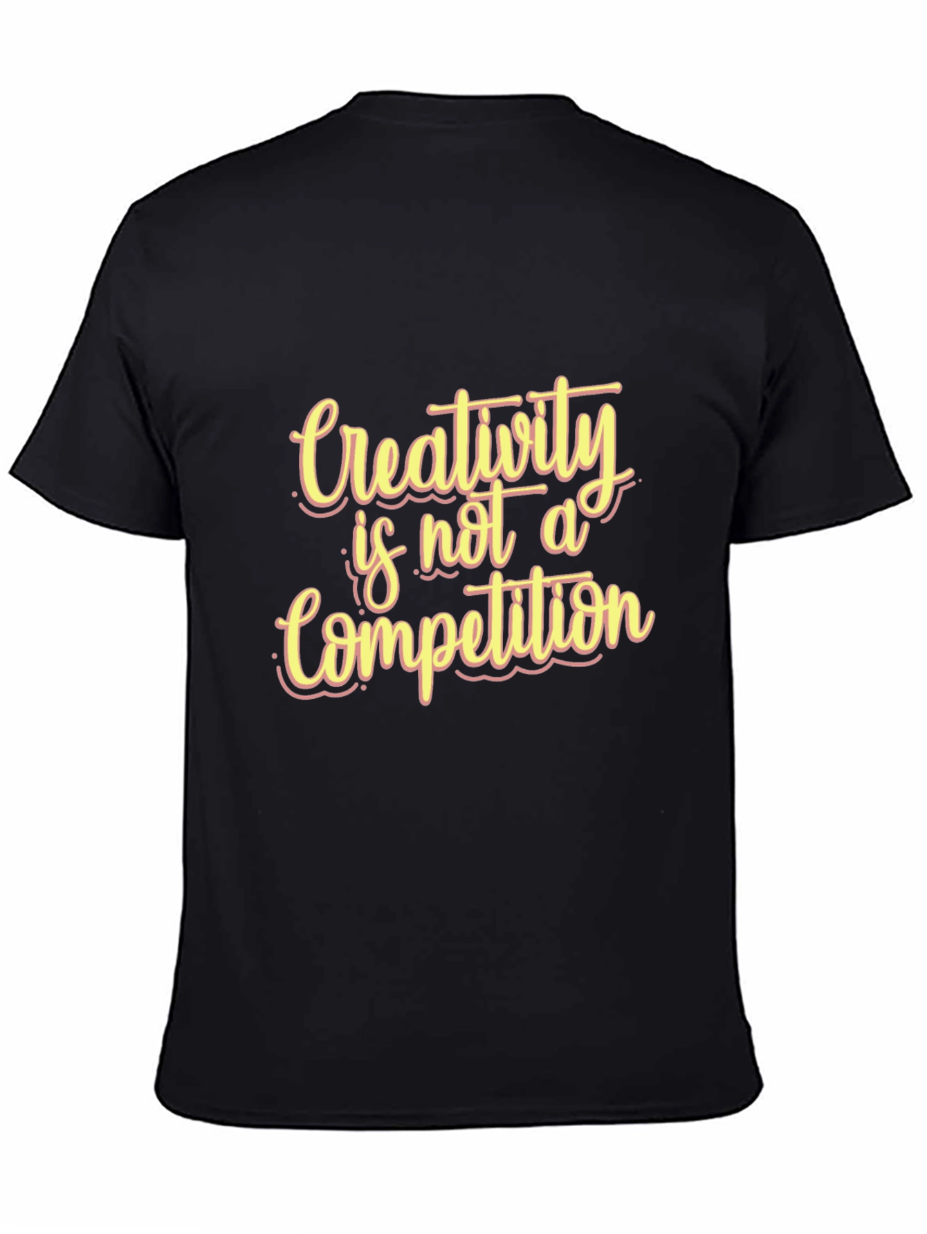 Black Creativity is Not a Competition Black T-Shirt view 4