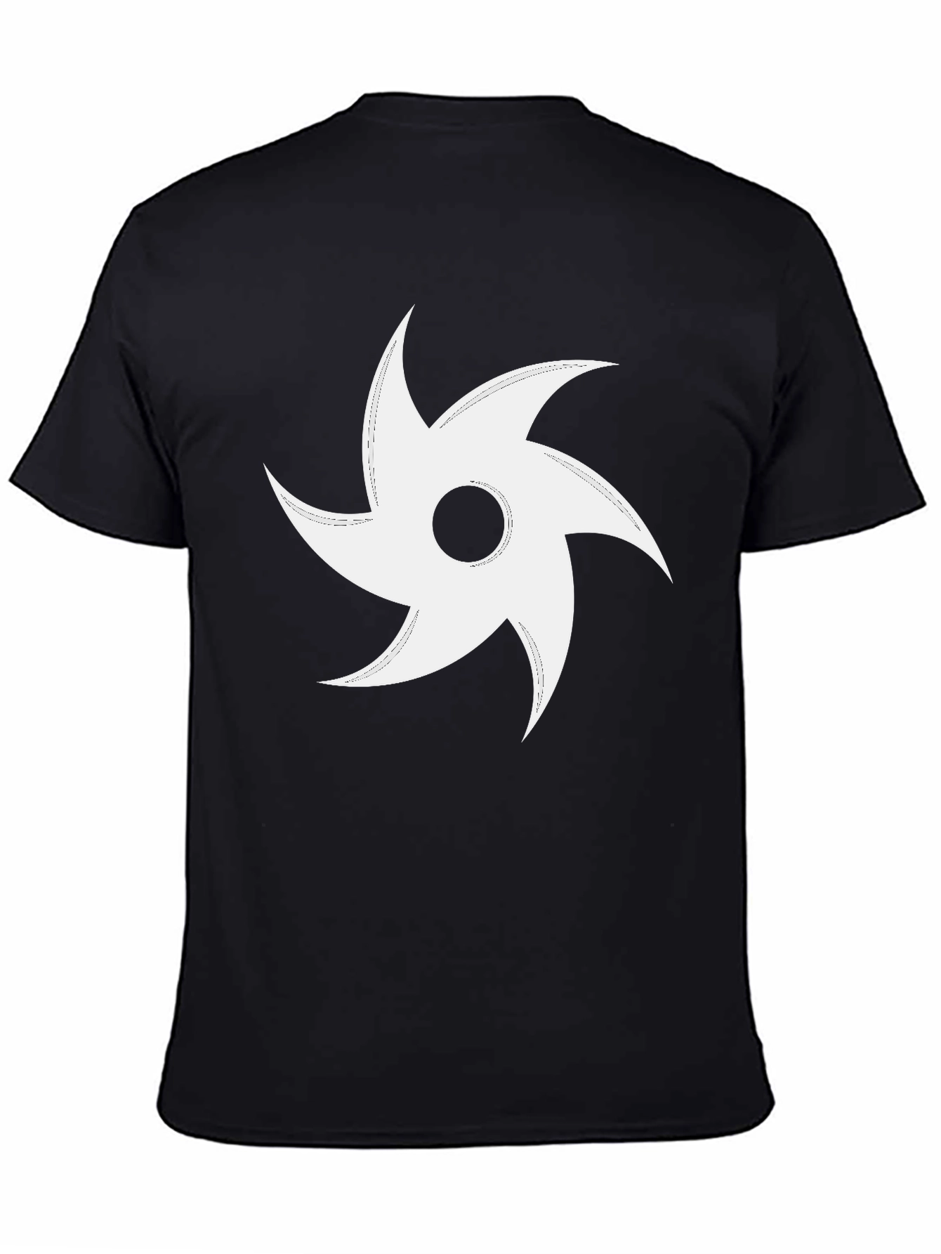 Black Vortex Tee - Bold Graphic Design, Soft Cotton Blend view 4