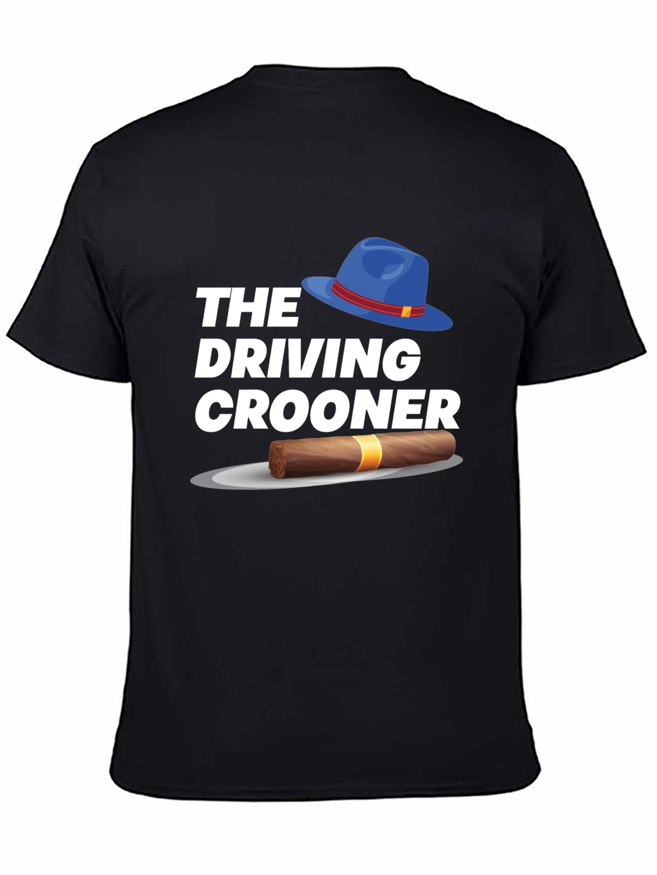 Black The Driving Crooner Graphic T-Shirt view 4