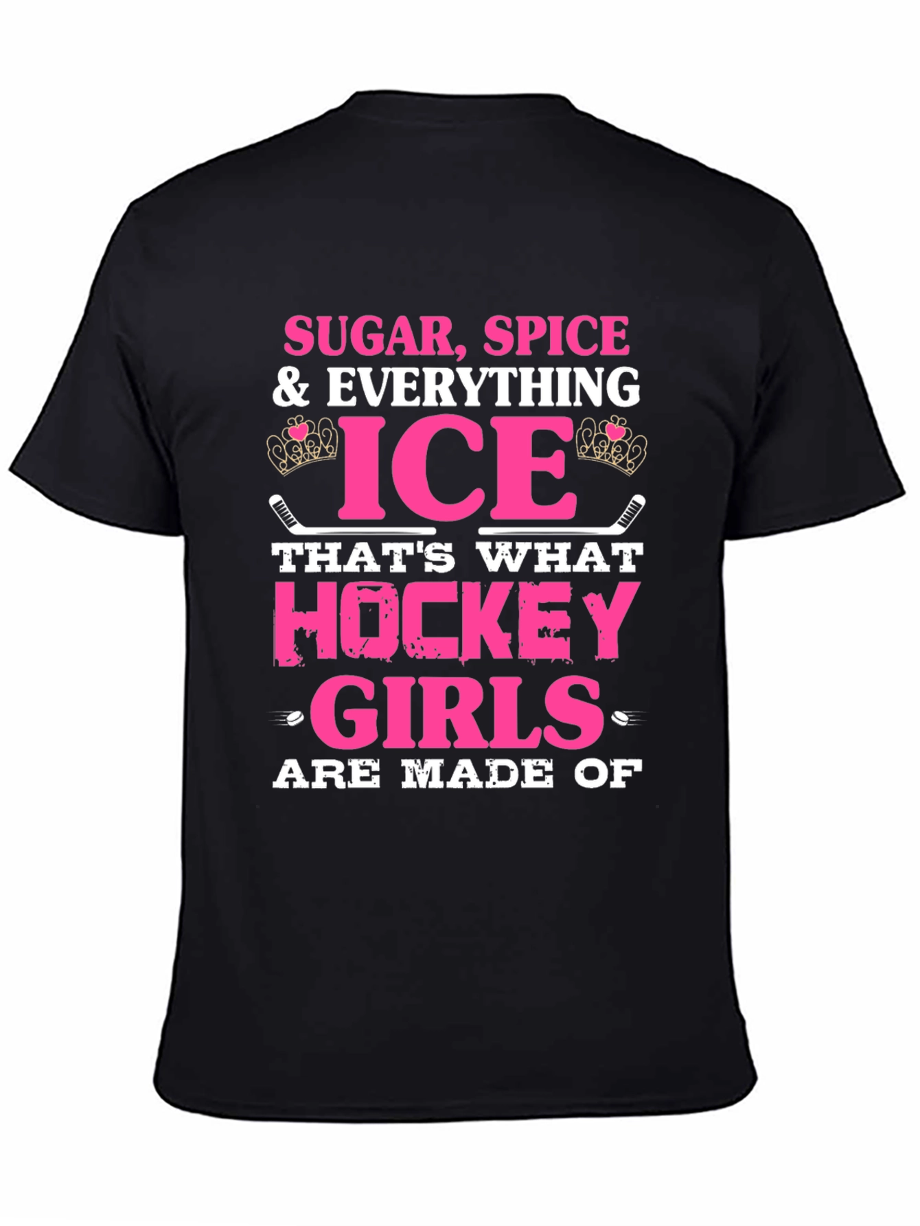 Black Sugar Spice Hockey Girls T-Shirt view 4