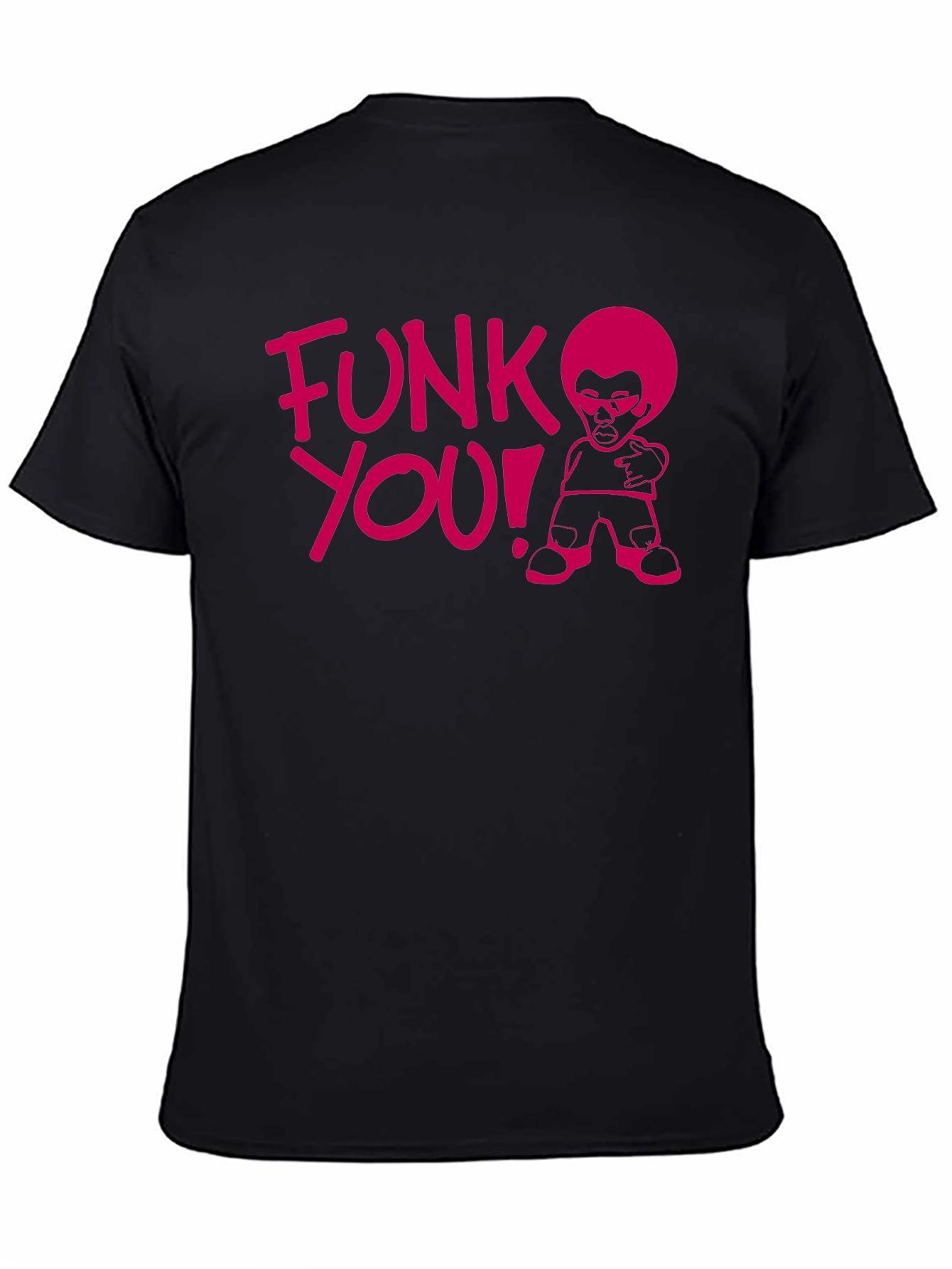 Black Funk You! Graphic Tee - Black Cotton T-Shirt view 4