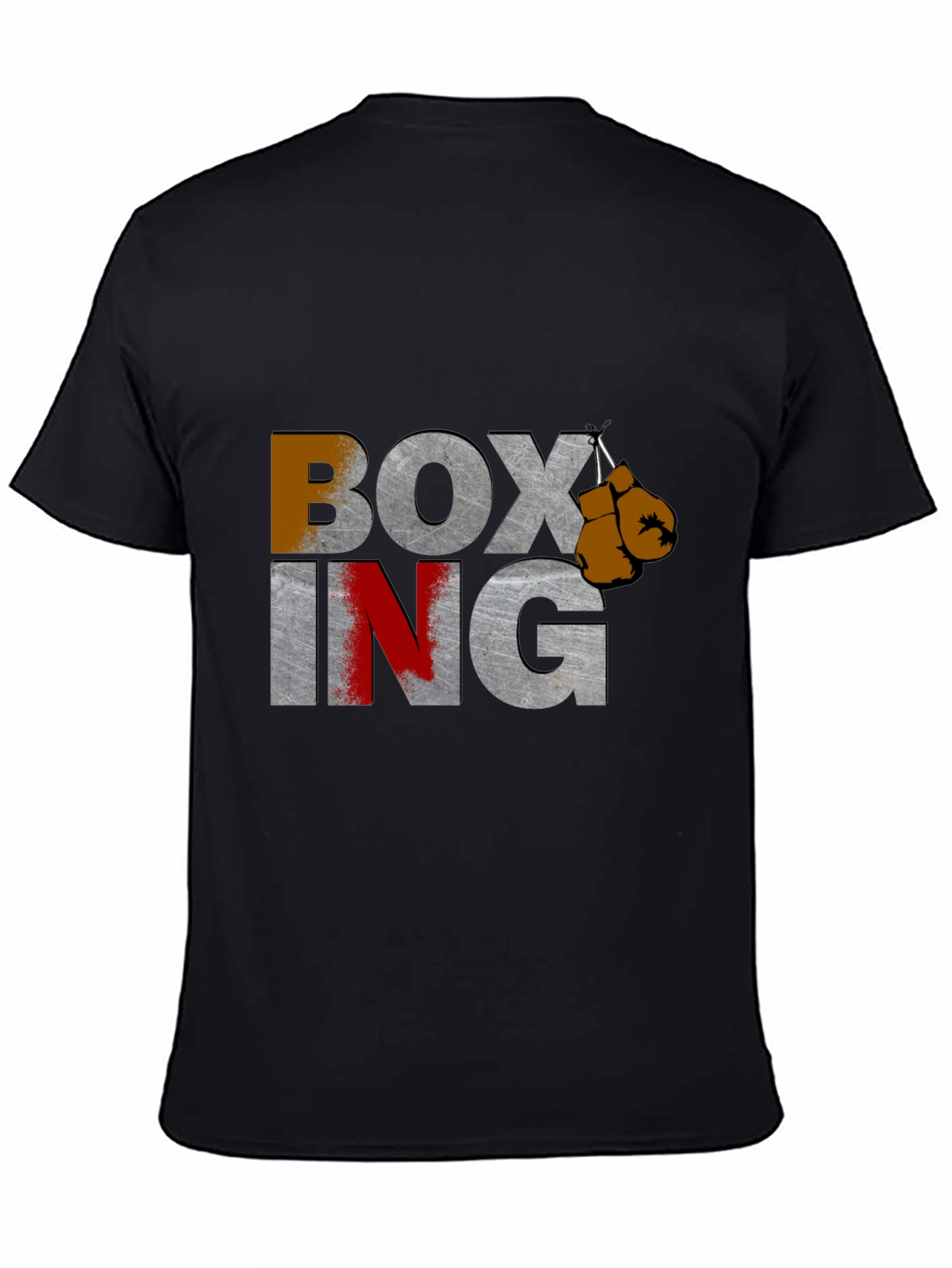 Black Boxing Graphic Tee - Black view 4