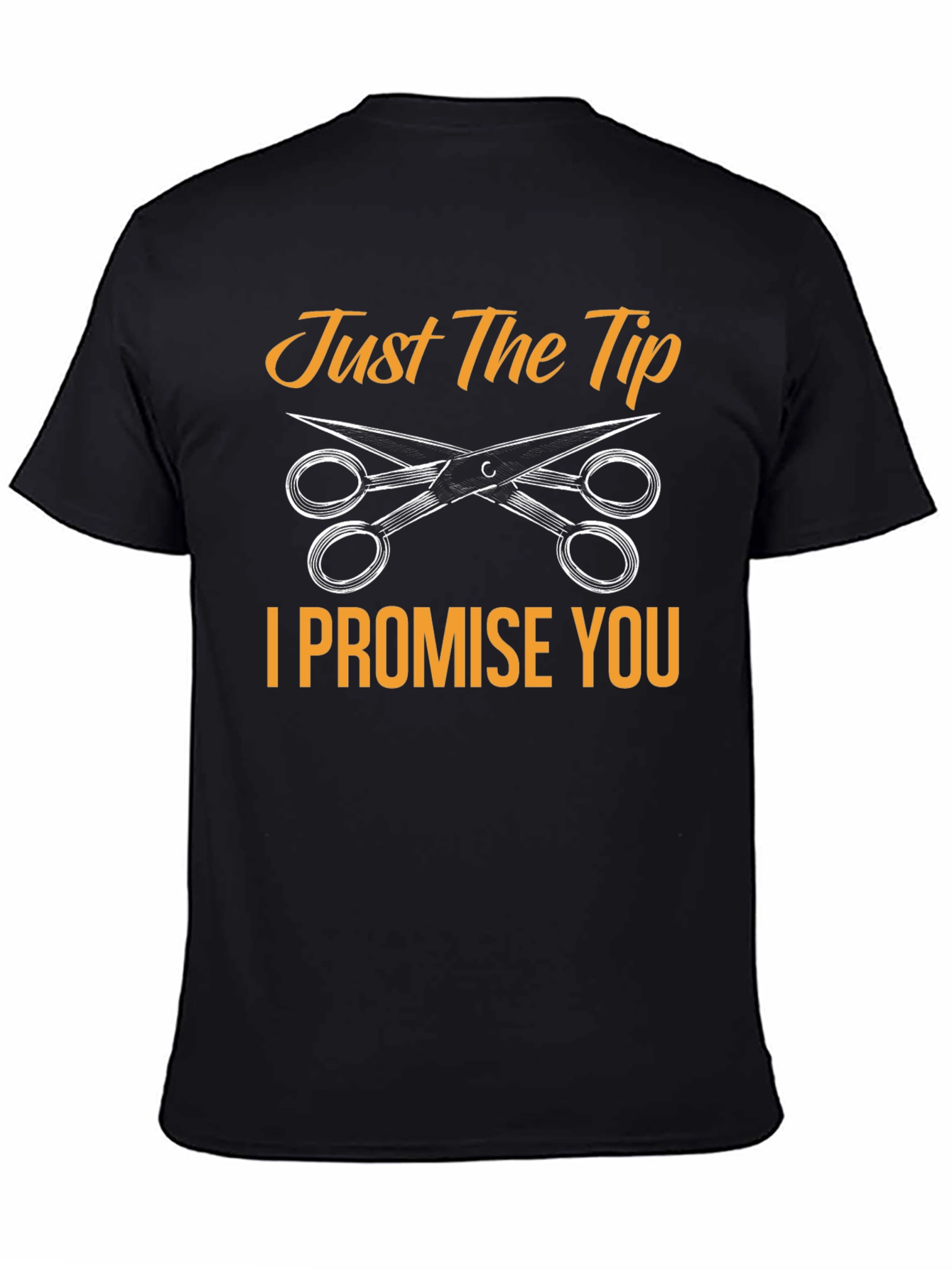 Black Just The Tip Men's Graphic T-Shirt view 4
