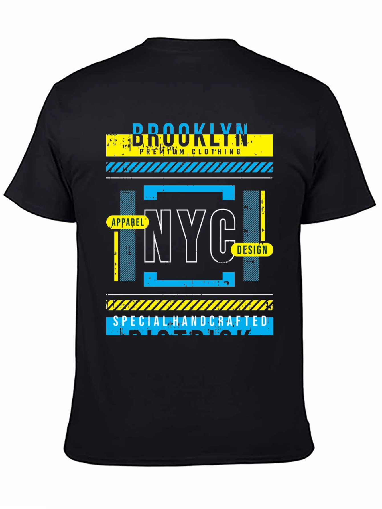 Black Brooklyn NYC Graphic Print T-Shirt view 4